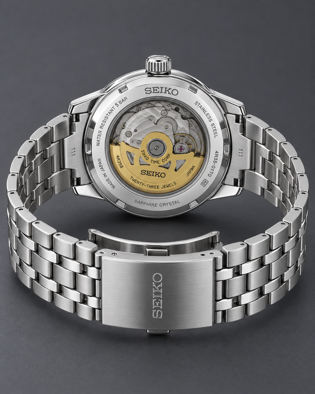 Seiko Presage Cocktail Time SRPB47J1 exhibition caseback