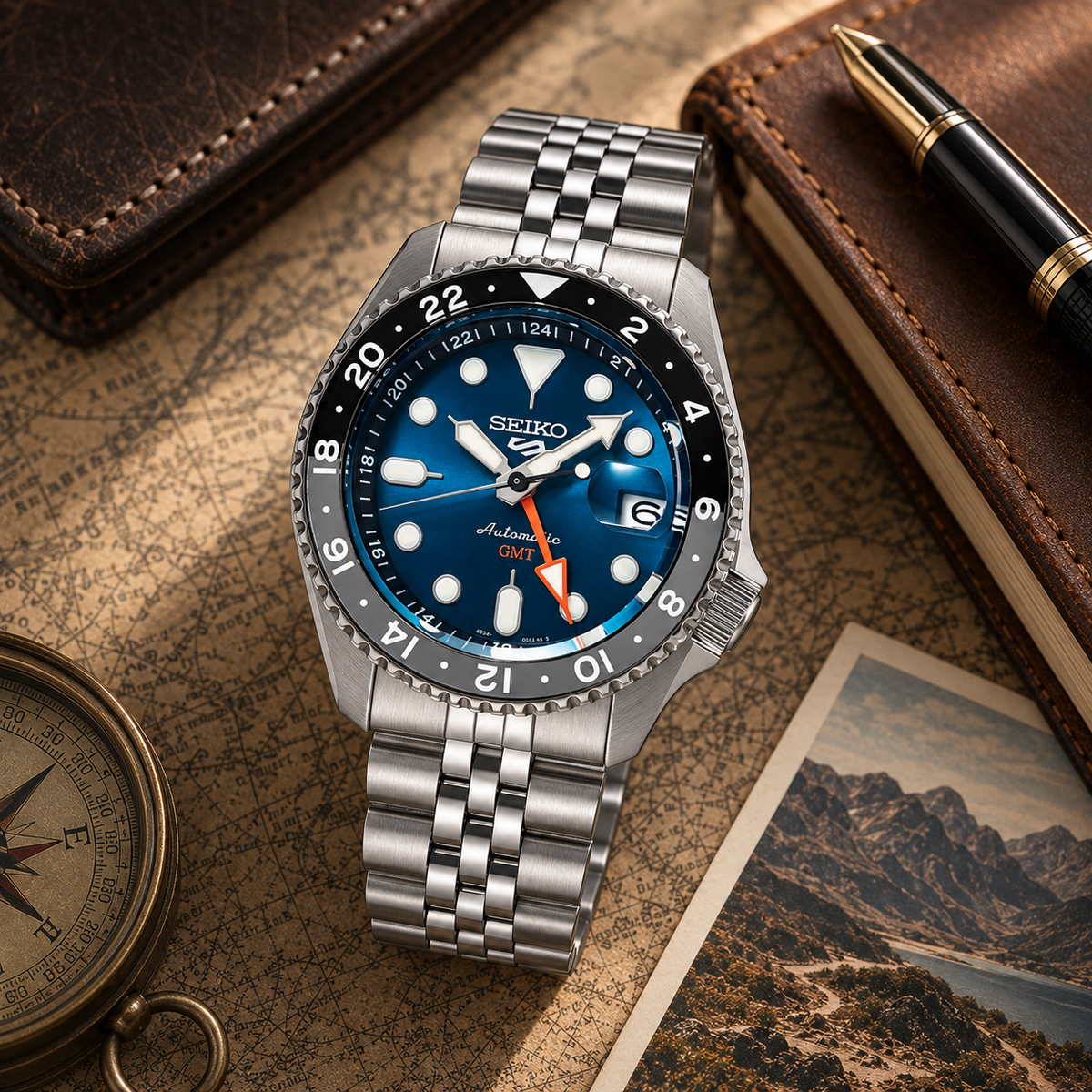 Orologio Seiko SSK045K1 Velocity Blue Automatic GMT
