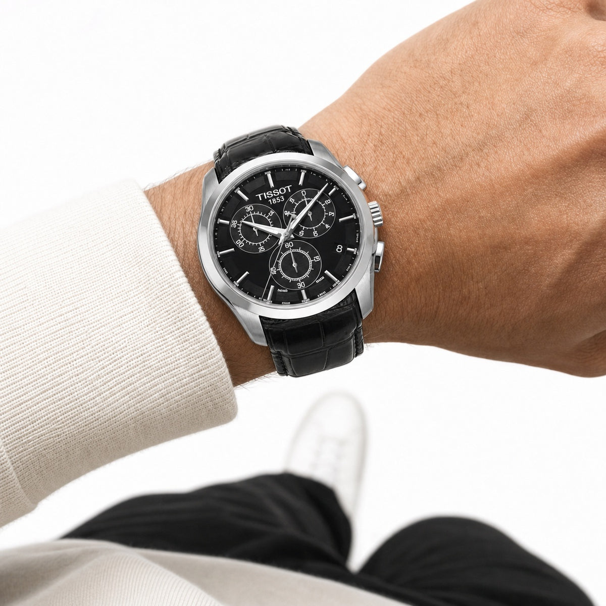 Tissot Couturier 41mm T035.617.16.051.00 wrist shot