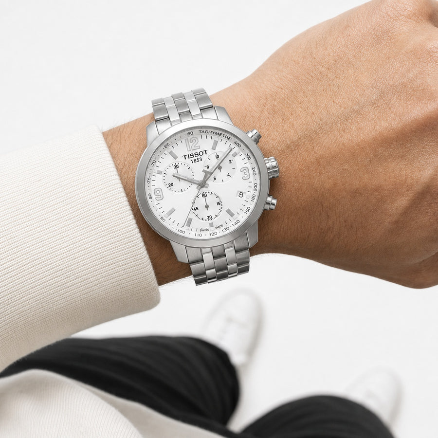 Tissot Watch 42mm T055.417.11.017.00 wrist shot
