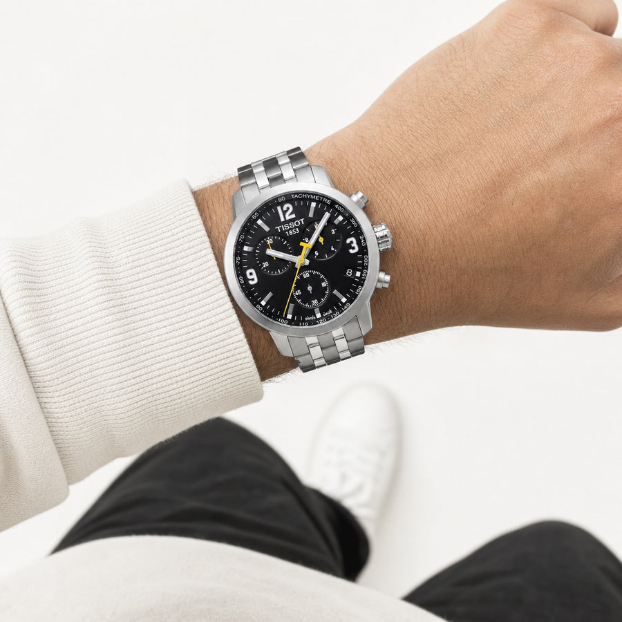 Tissot PRC 200 Chronograph T055.417.11.057.00 wrist shot