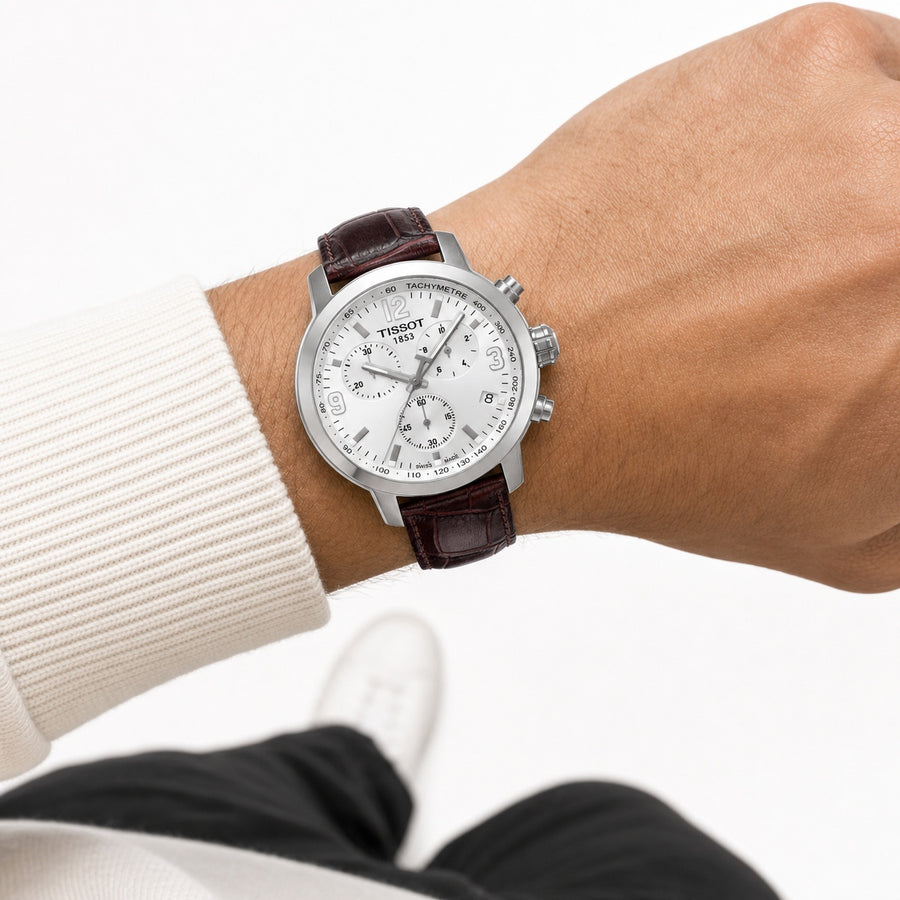 Tissot Watch 42mm T055.417.16.017.01 wrist shot