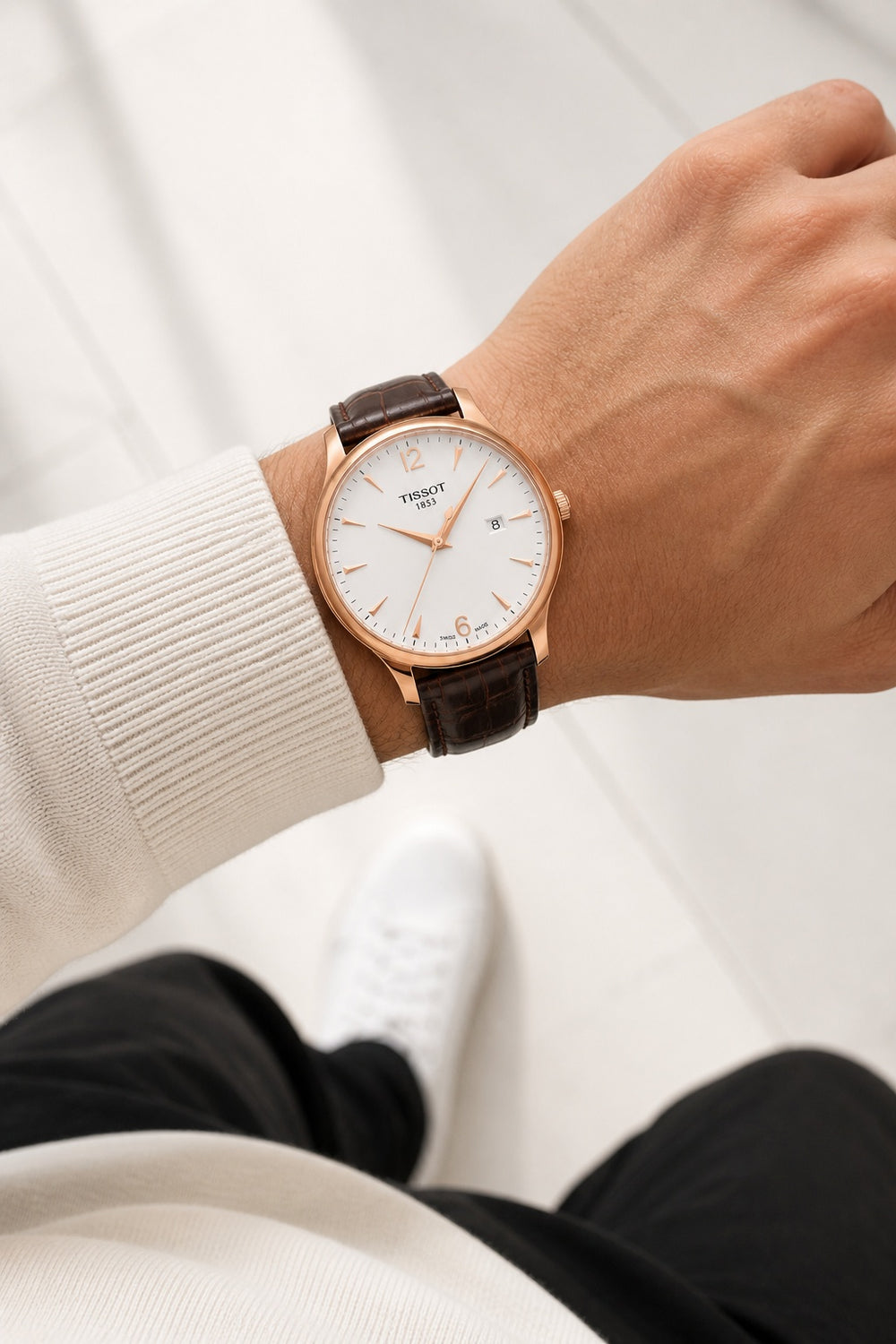 Tissot Tradition T063.610.36.037.00 wrist shot