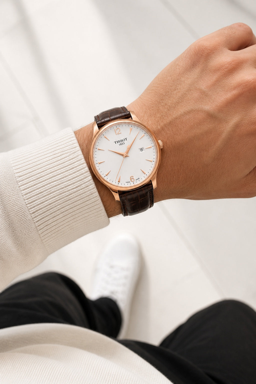 Tissot Tradition T063.610.36.037.00 wrist shot