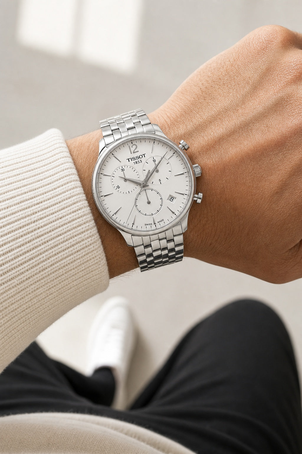 Tissot Watch 42mm T063.617.11.037.00 wrist shot