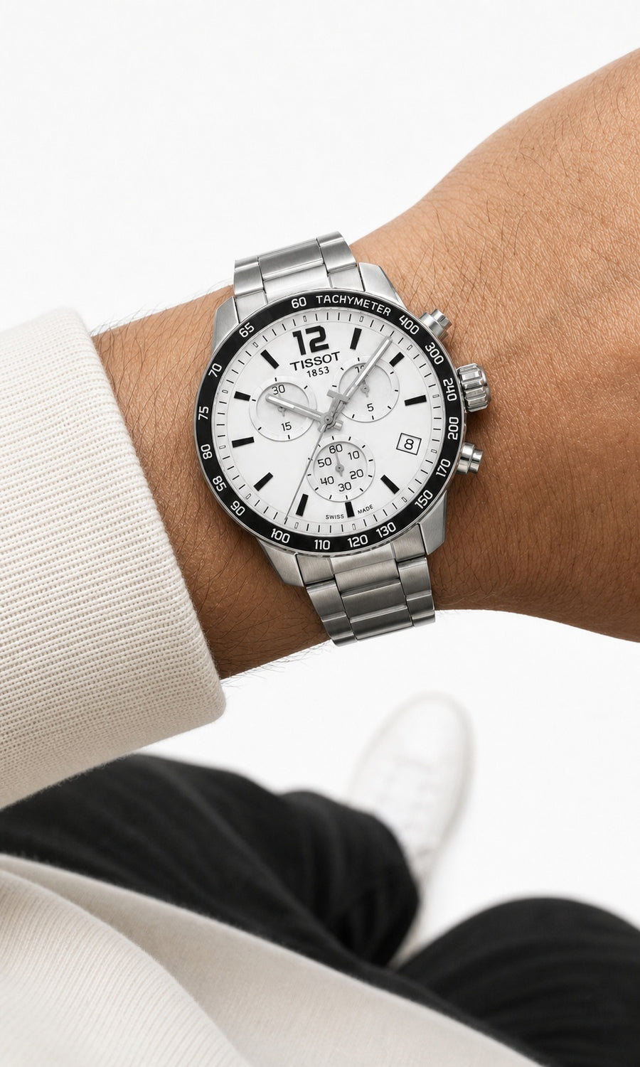 Tissot Watch 42mm T095.417.11.037.00 wrist shot
