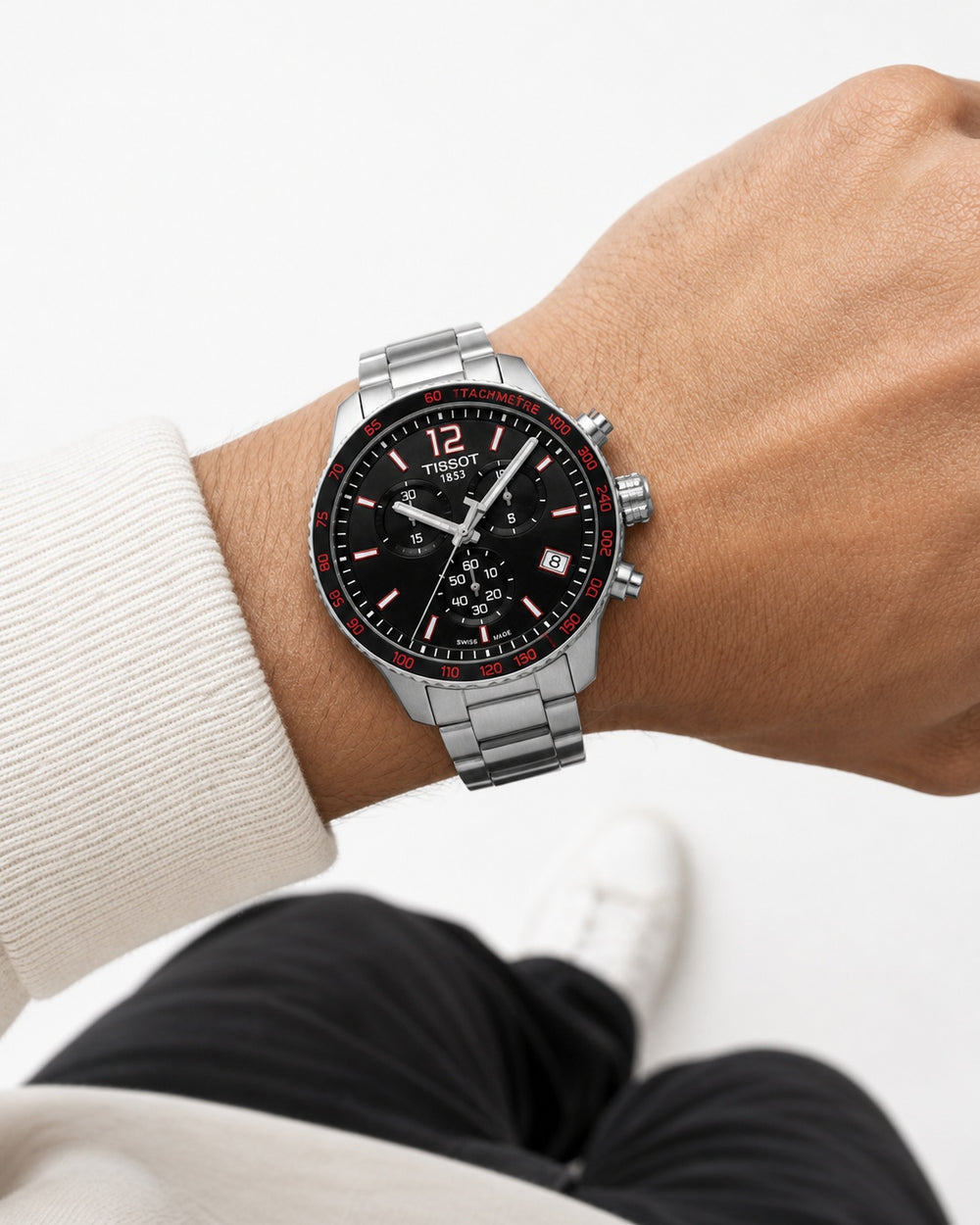 Tissot Watch 42mm T095.417.11.057.00 wrist shot