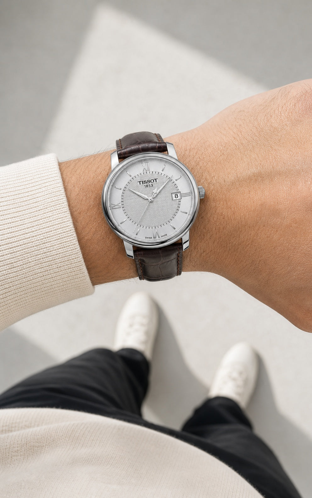 Tissot Bridgeport T097.410.16.038.00 wrist shot