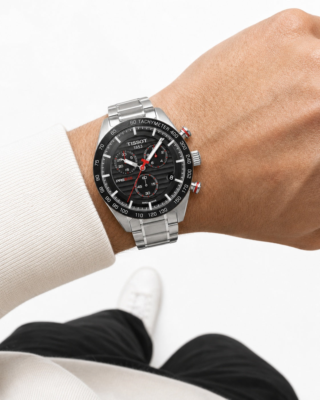 Tissot PRS 516 Chronograph T100.417.11.051.01 wrist shot