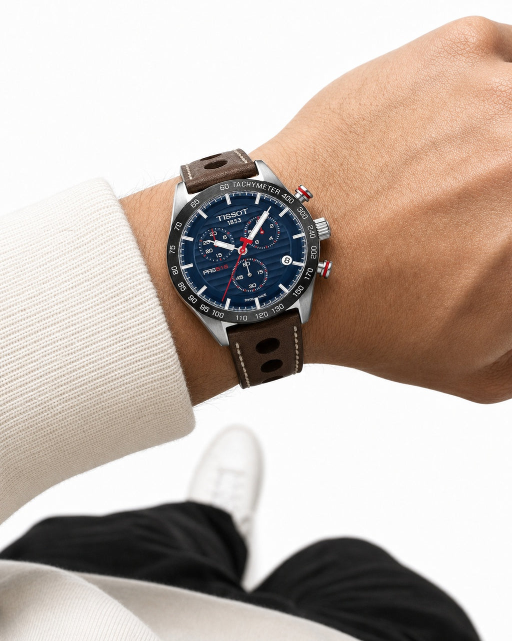 Tissot Watch 42mm T100.417.16.041.00 wrist shot