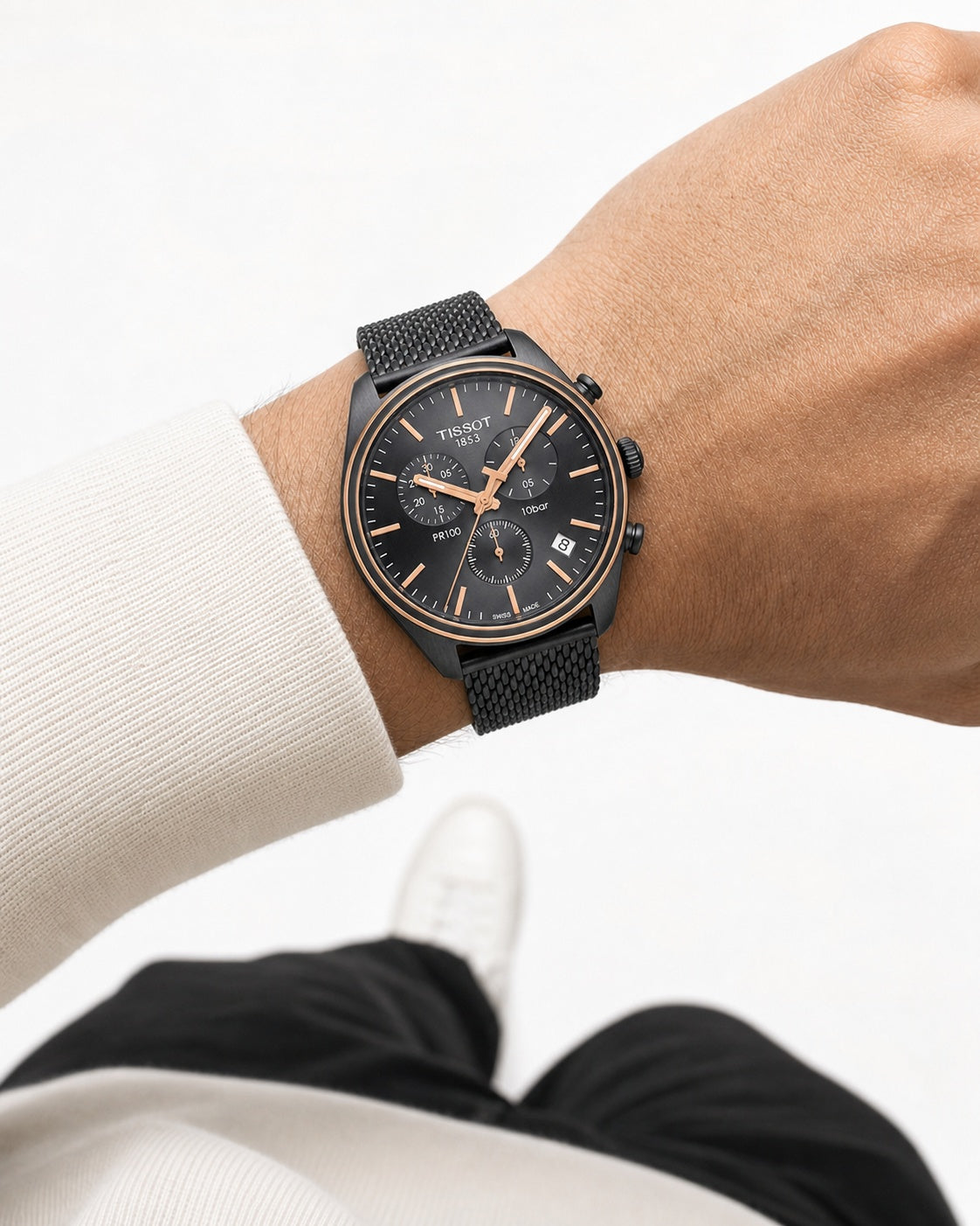 Tissot PR 100 41mm T101.417.23.061.00 wrist shot