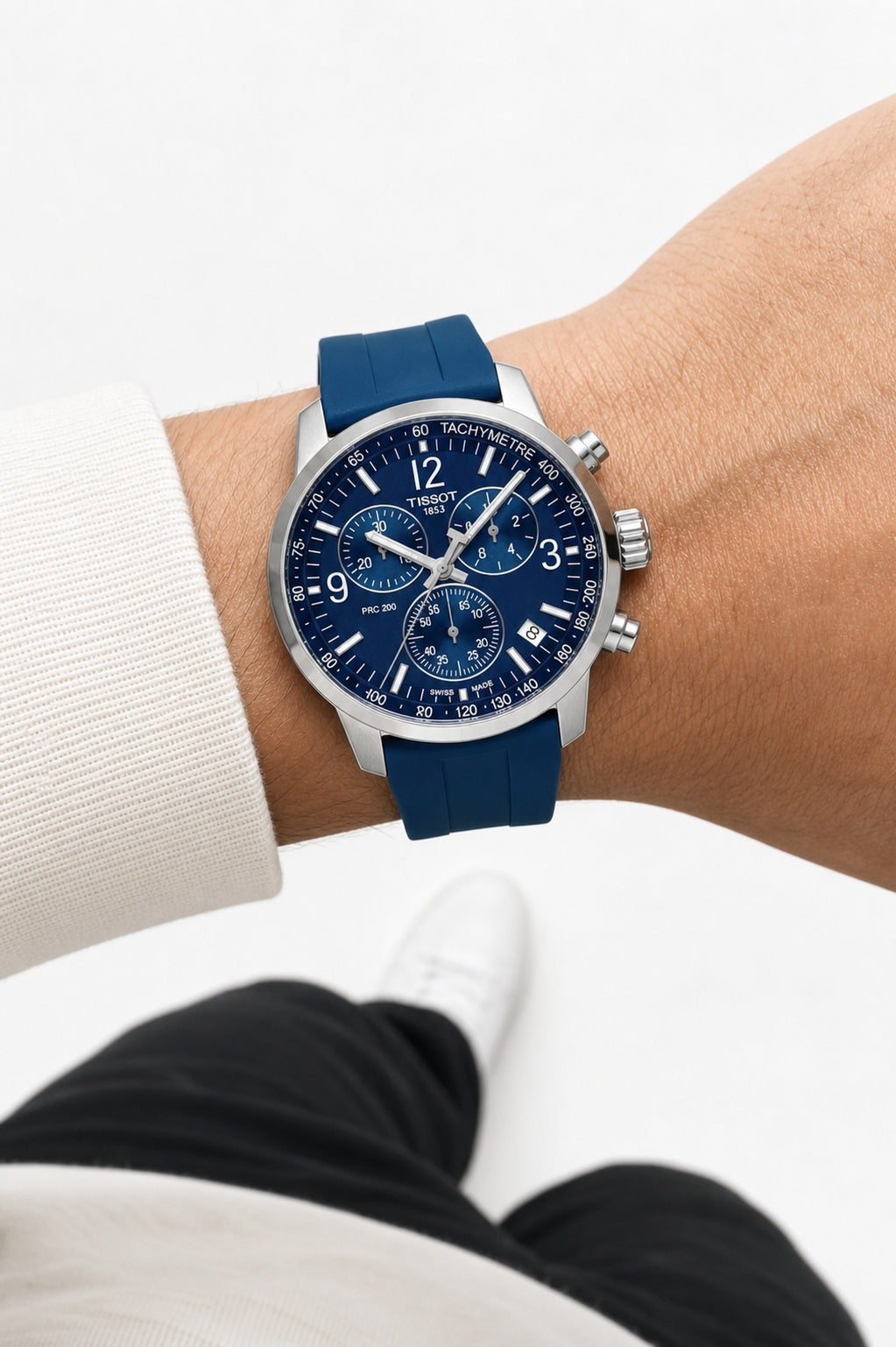 Tissot PRC 200 Chronograph T114.417.17.047.00 wrist shot
