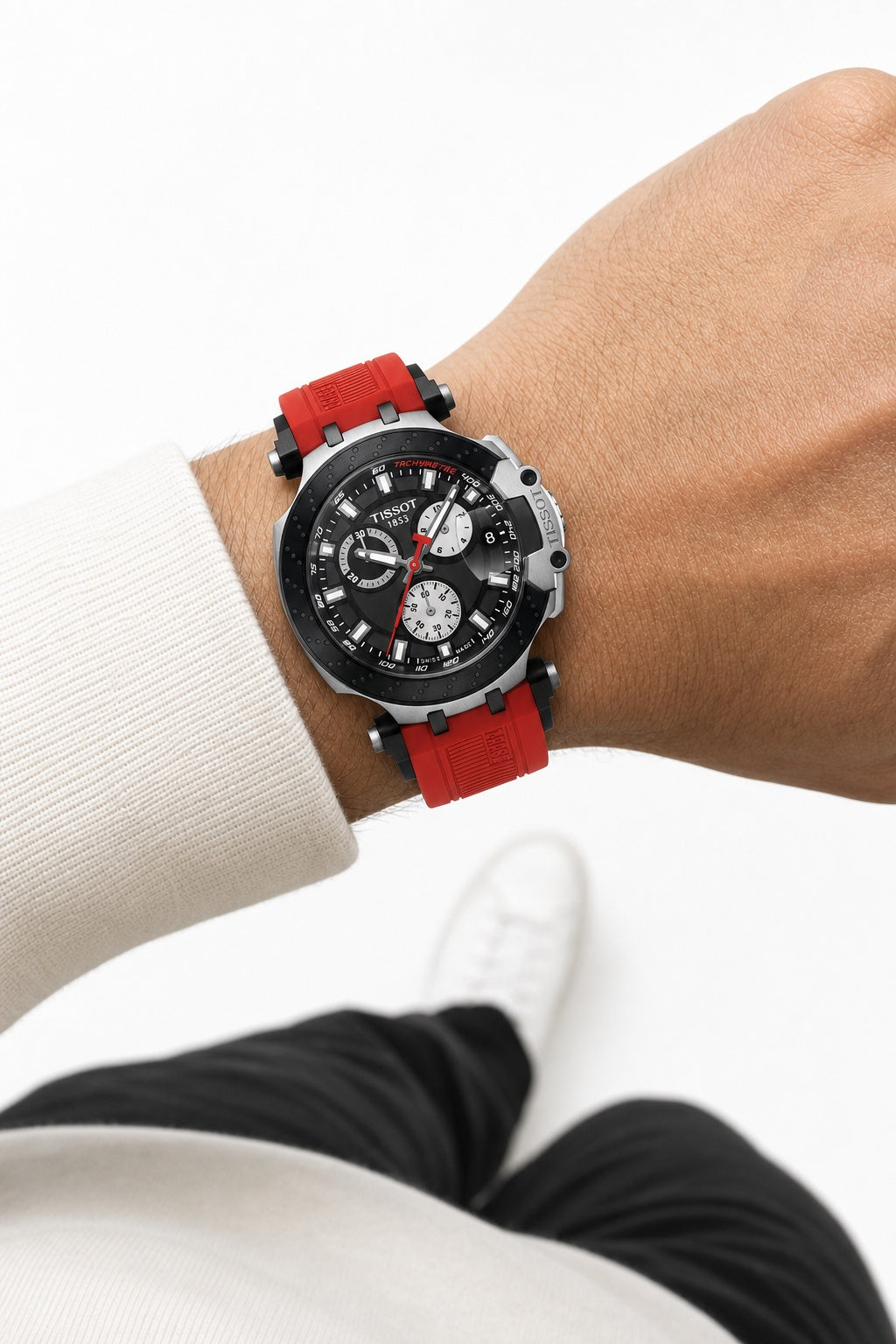 Tissot T-Race Chronograph T115.417.27.051.00 wrist shot