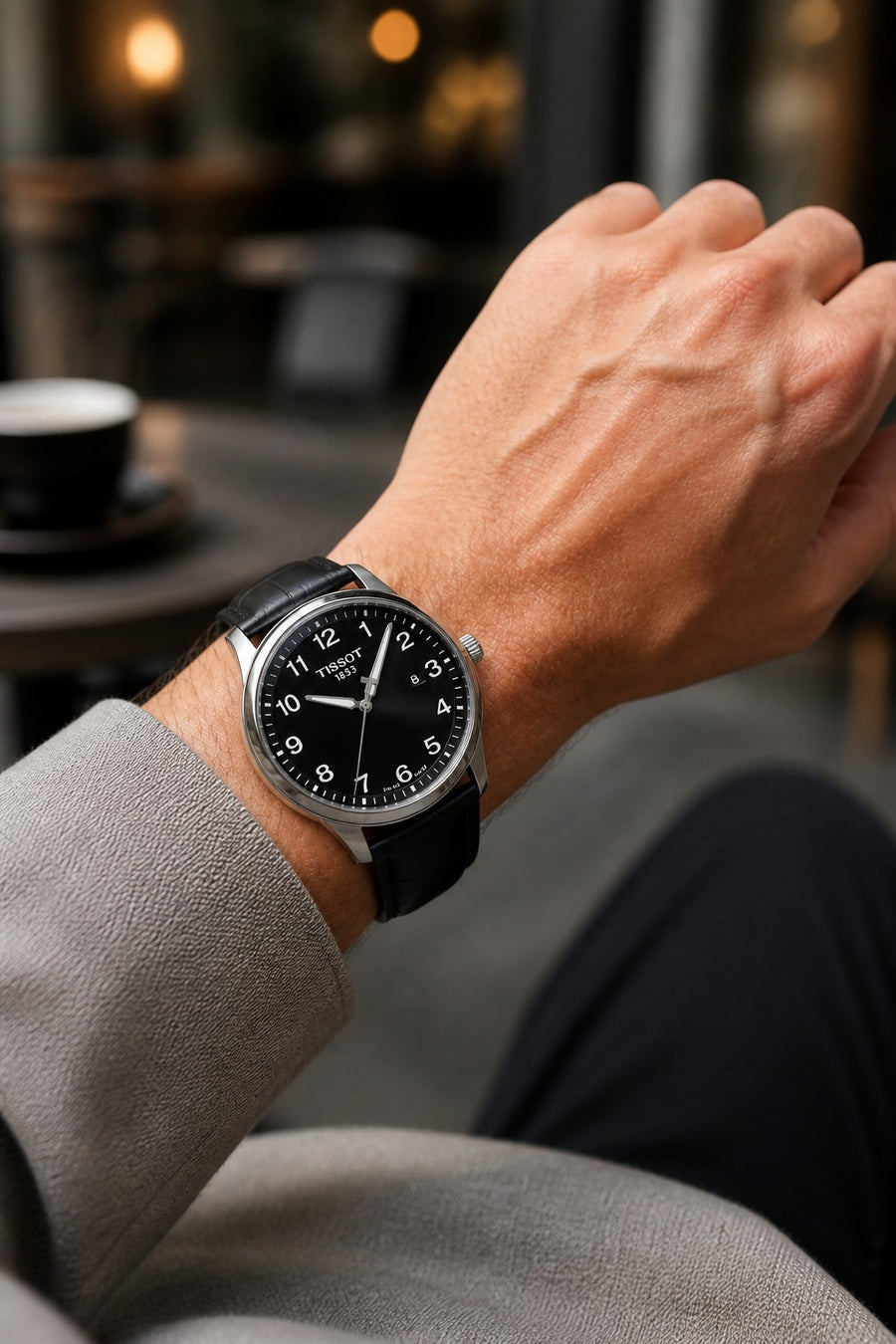 Tissot Watch 42mm T116.410.16.057.00 wrist shot