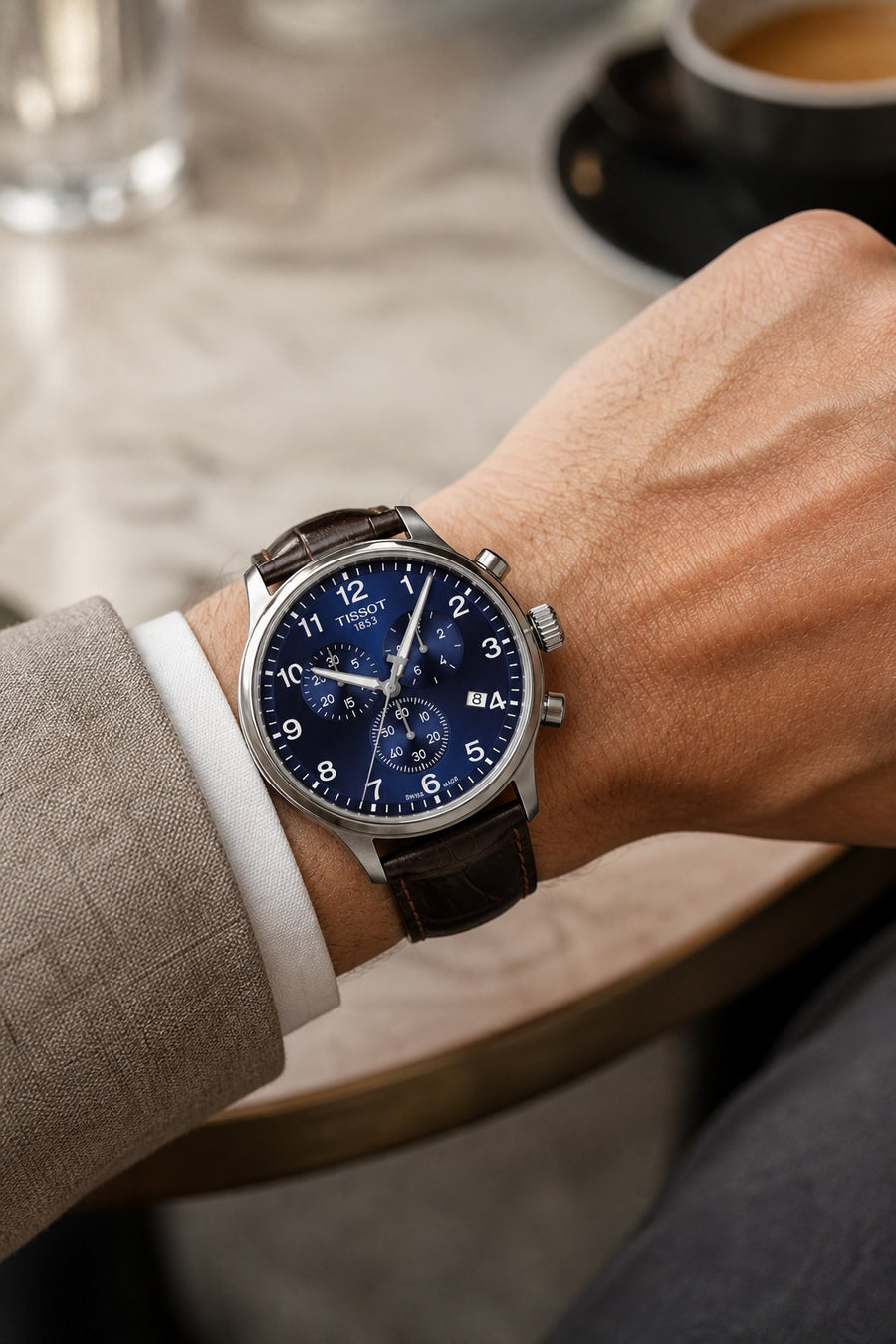 Tissot Chrono XL Classic 45mm T116.617.16.047.00 wrist shot