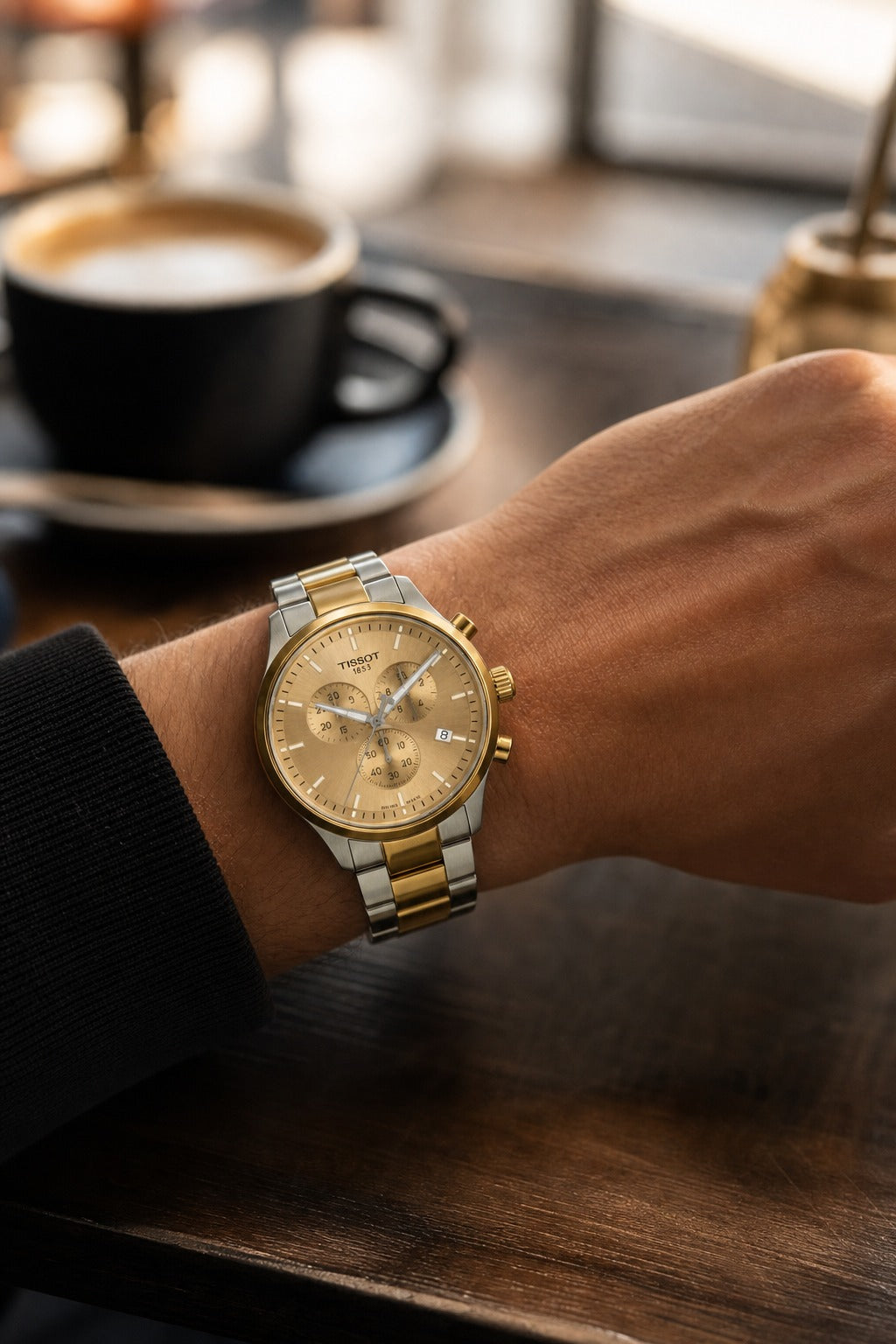 Tissot Watch 45mm T116.617.22.021.00 wrist shot