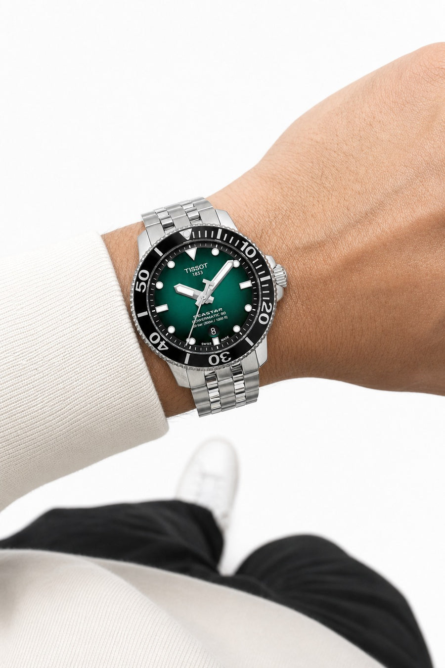 Tissot Seastar 1000 43mm T120.407.11.091.01 wrist shot