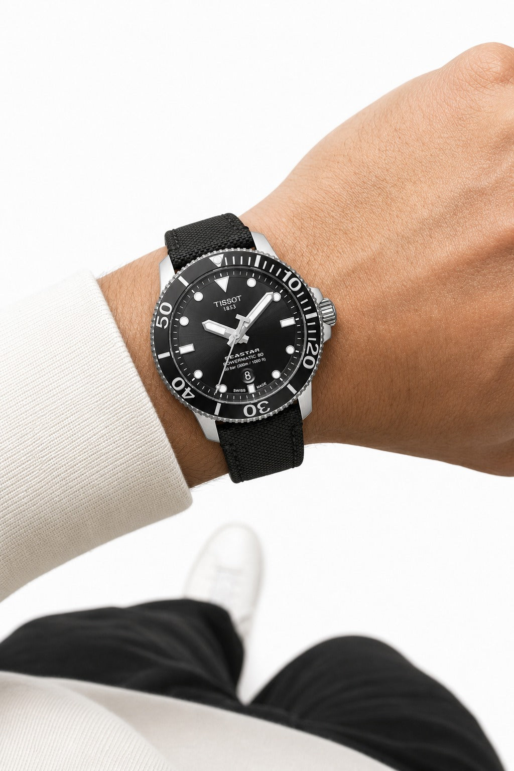 Tissot Seastar 1000 Powermatic 80 T120.407.17.051.00 wrist shot