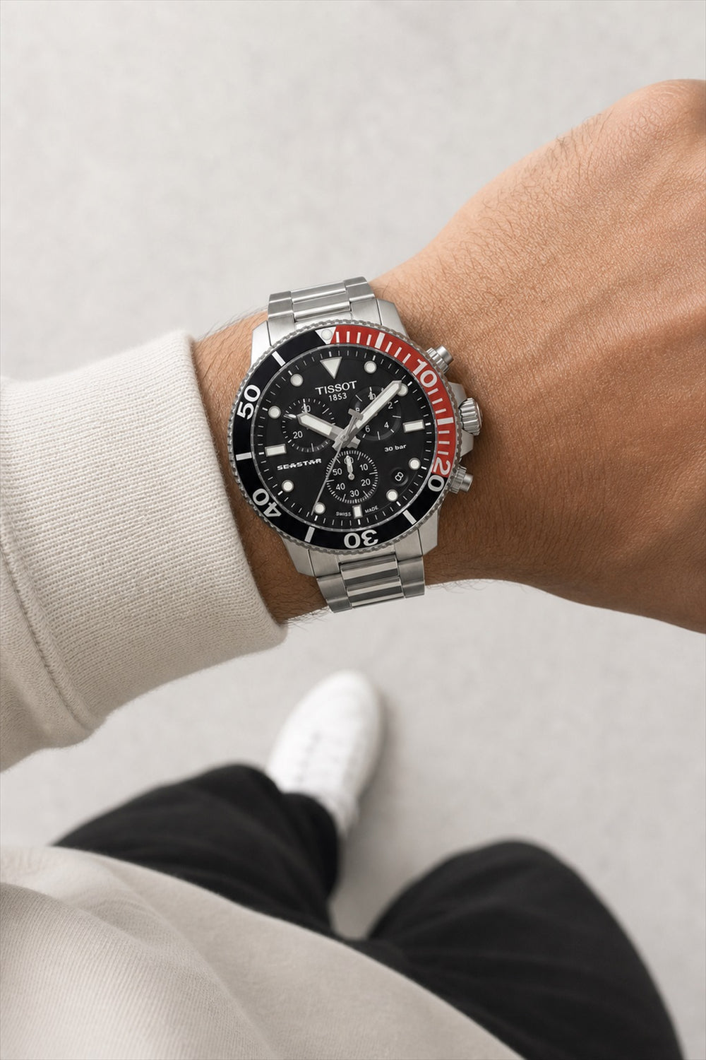 Tissot Seastar 1000 Chronograph T120.417.11.051.01 wrist shot