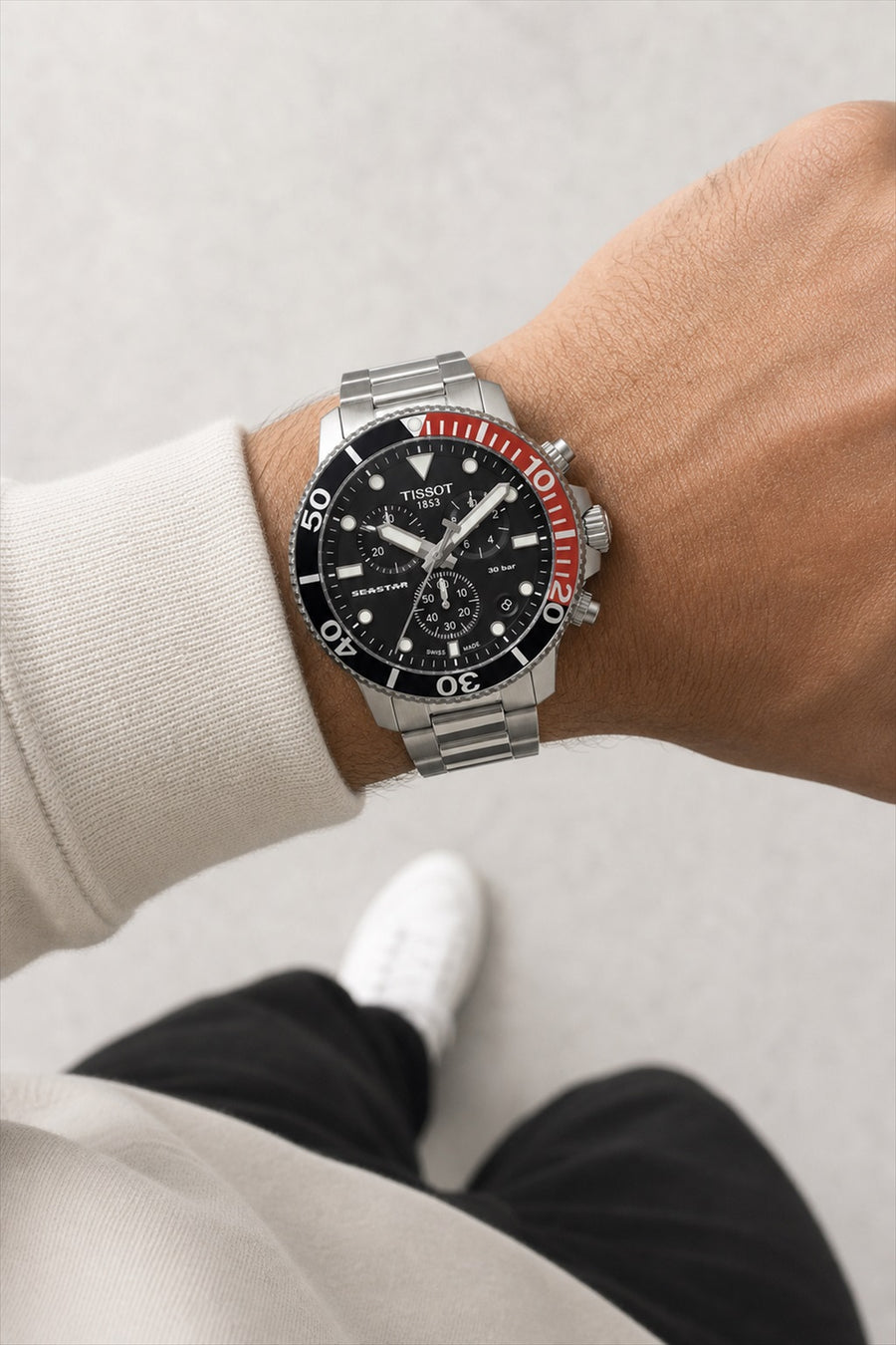 Tissot Seastar 1000 Chronograph T120.417.11.051.01 wrist shot