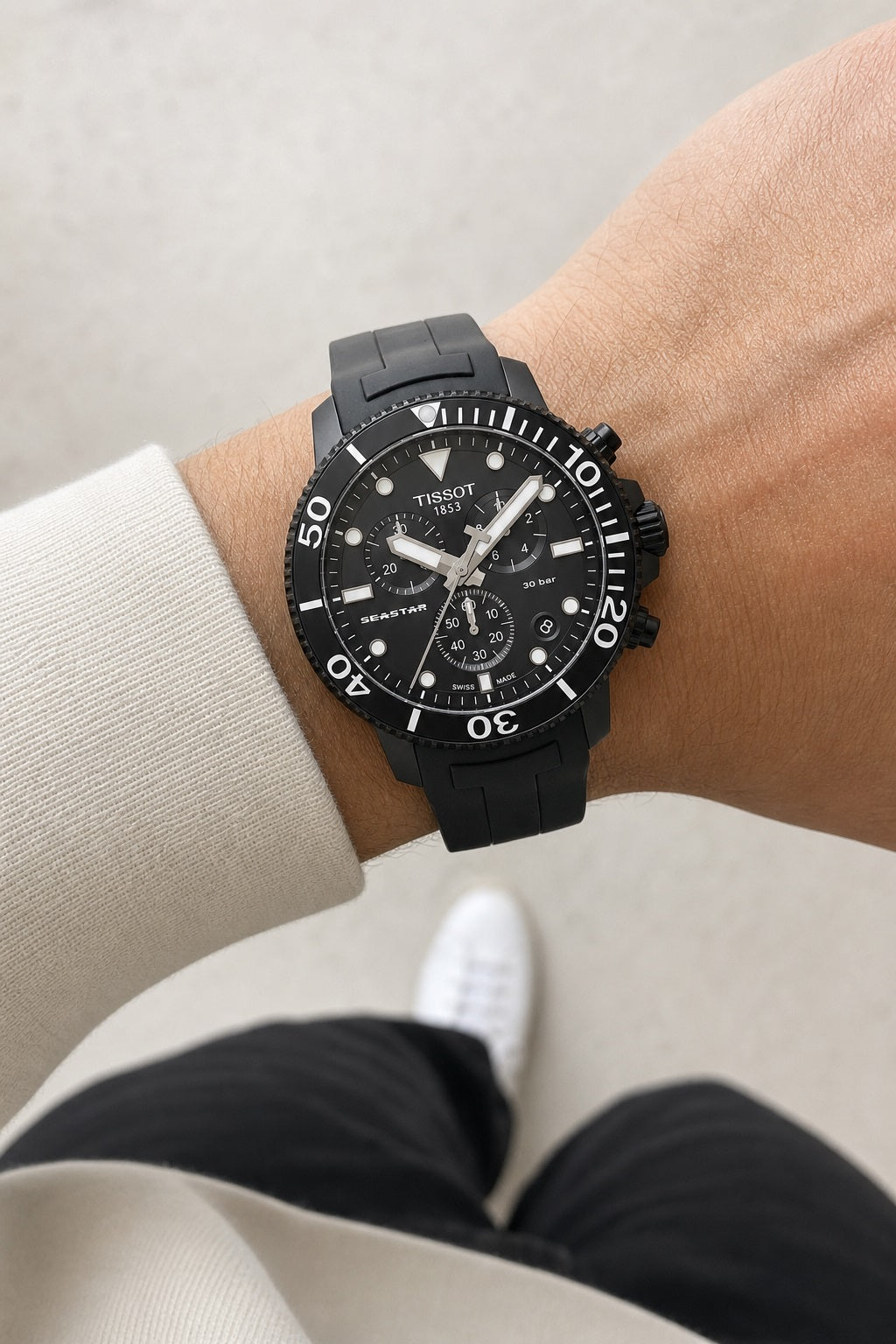 Tissot Watch 45.5mm T120.417.37.051.02 wrist shot