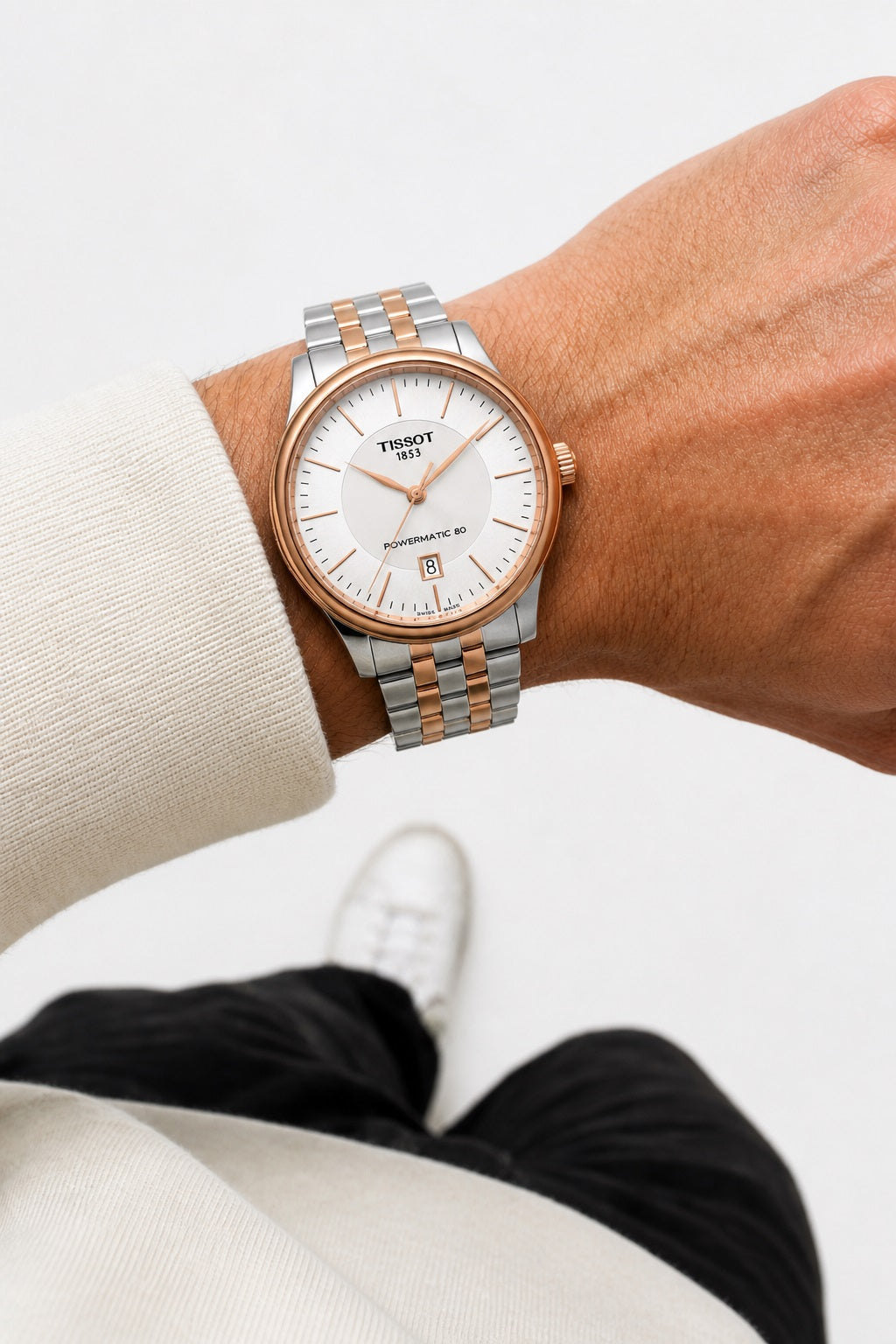 Tissot Carson Premium Powermatic 80 T122.407.22.031.01 wrist shot