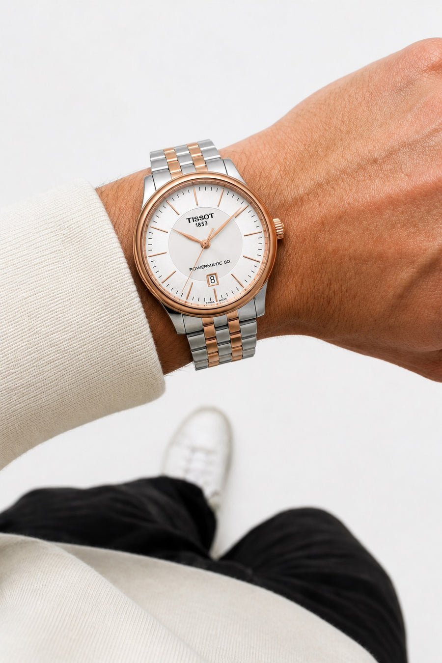 Tissot Carson Premium Powermatic 80 T122.407.22.031.01 wrist shot