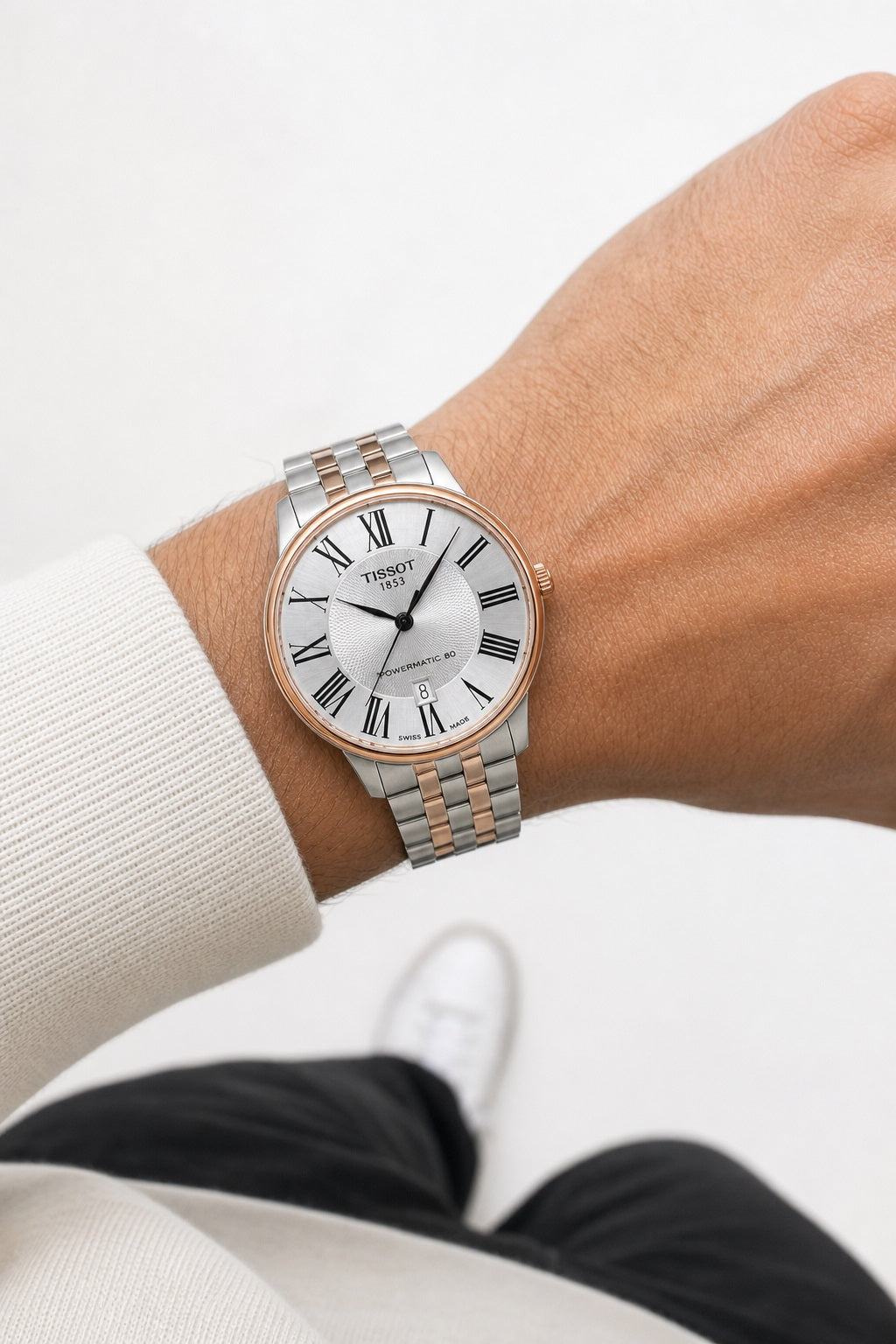 Tissot Carson Premium Powermatic 80 T122.407.22.033.00 wrist shot