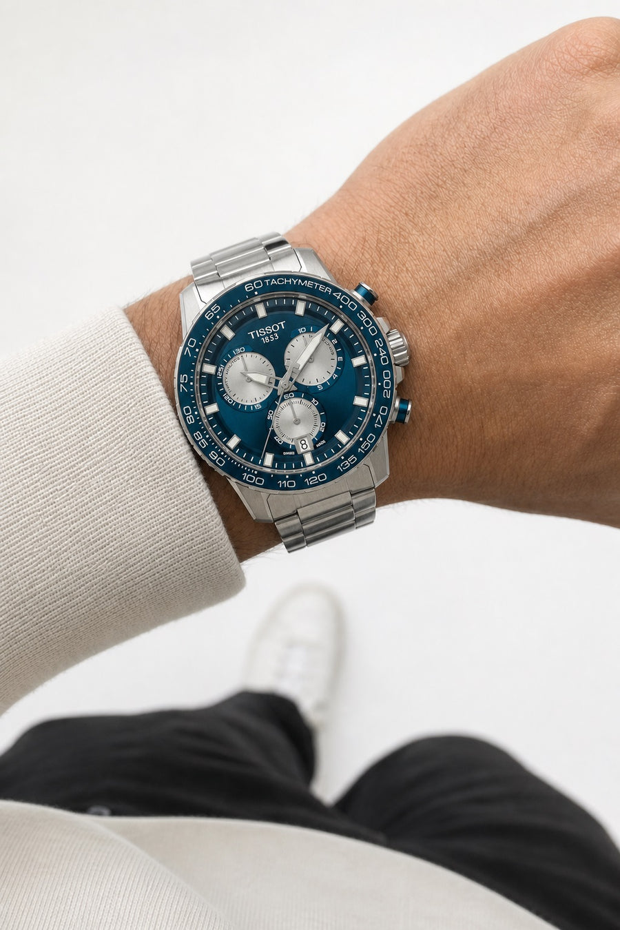 Tissot Supersport Chrono 45.5mm T125.617.11.041.00 wrist shot