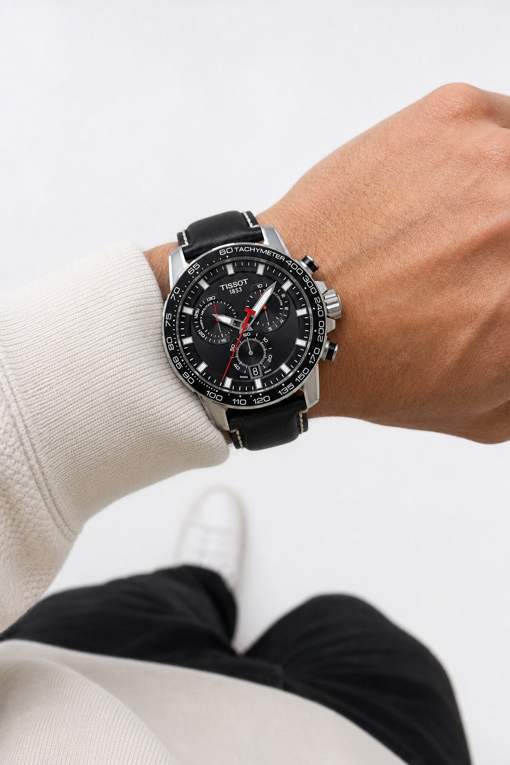 Tissot Supersport Chrono 45.5mm T125.617.16.051.00 wrist shot