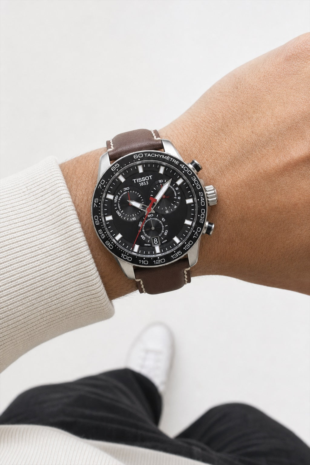 Tissot Watch 45.5mm T125.617.16.051.01 wrist shot
