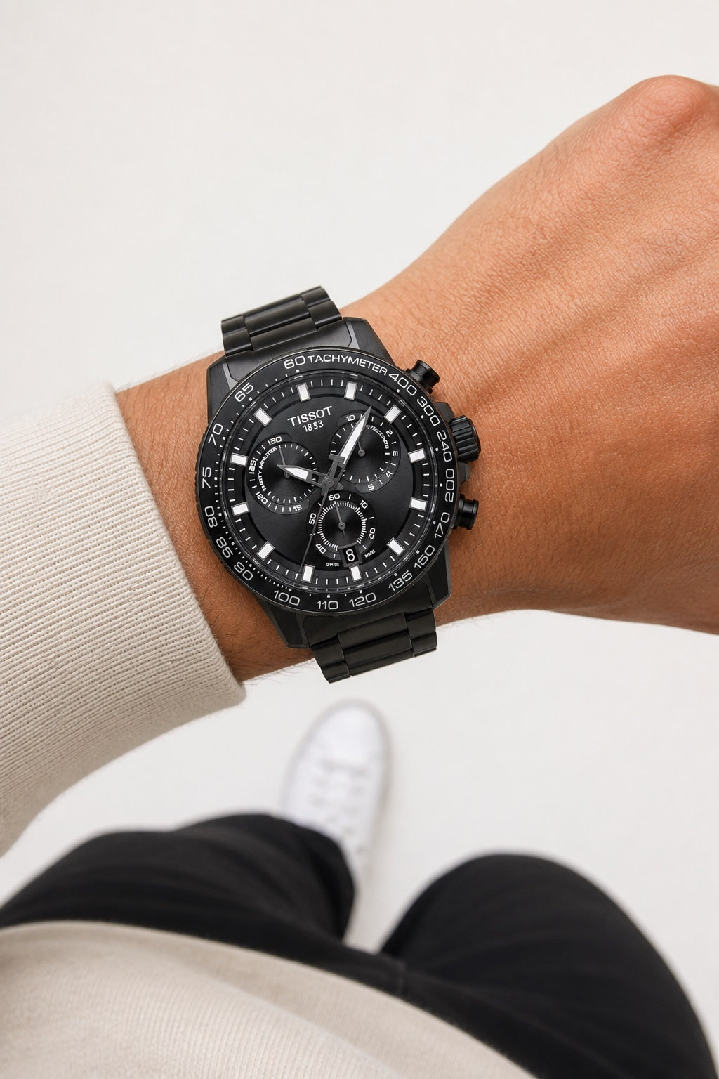 Tissot Supersport Chrono 45.5mm T125.617.33.051.00 wrist shot