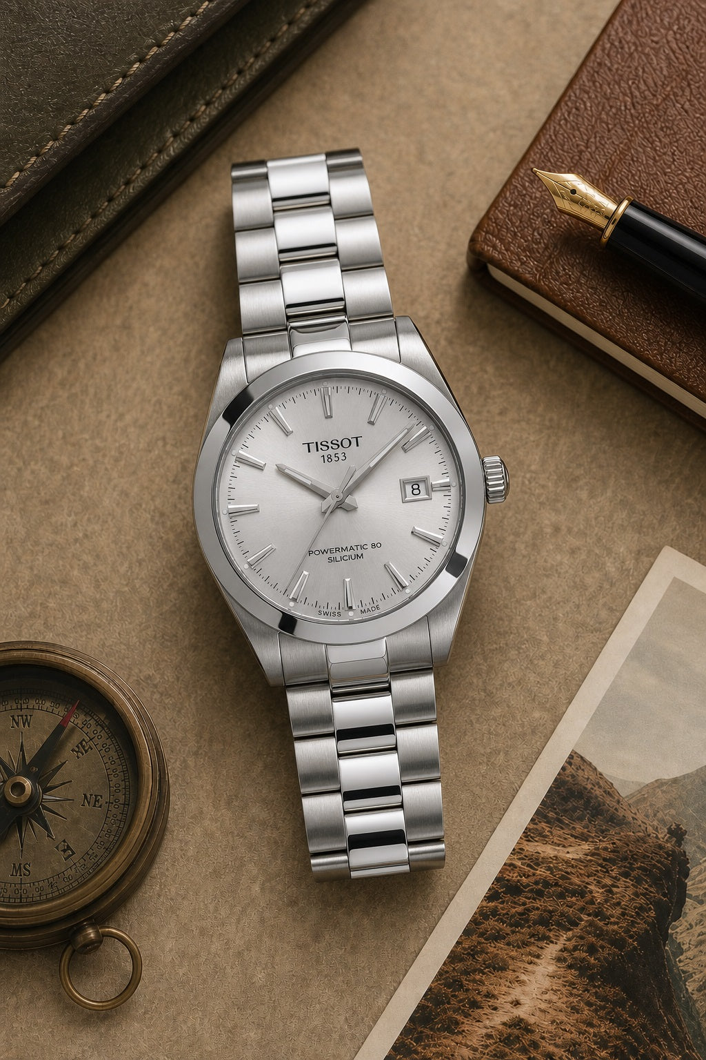 Tissot Gentleman Powermatic 80 Silicium T127.407.11.031.00 product view 4