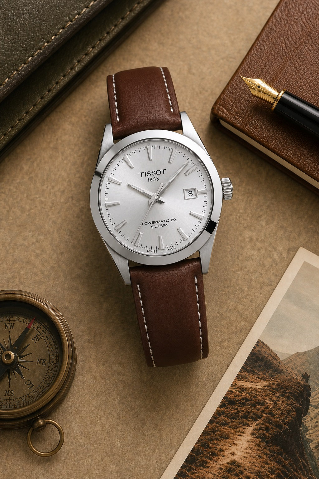 Tissot Gentleman Powermatic 80 Silicium T127.407.16.031.00 product view 4