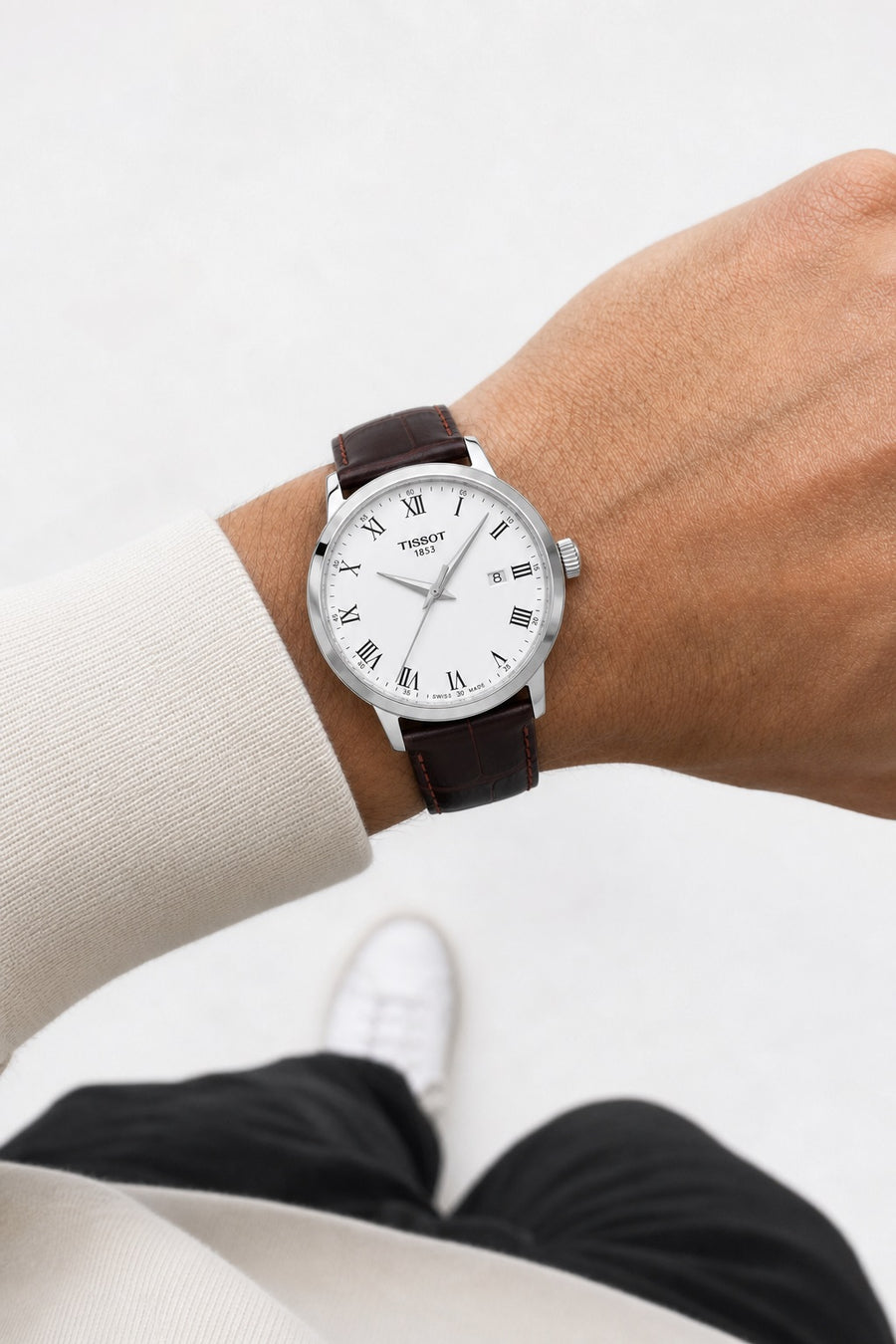 Tissot Watch 42mm T129.410.26.263.00 wrist shot