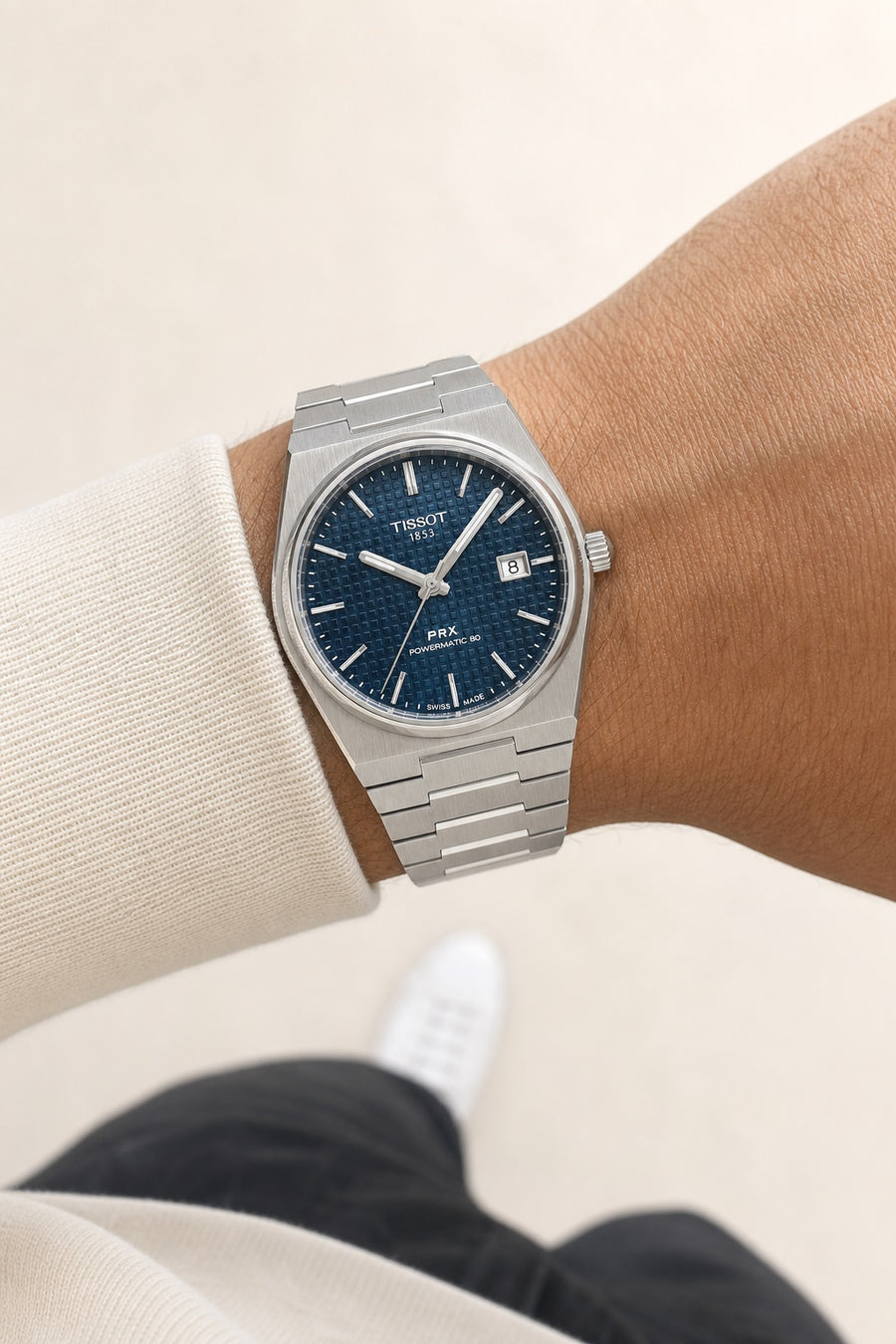 Tissot PRX 40mm T137.407.11.041.00 wrist shot