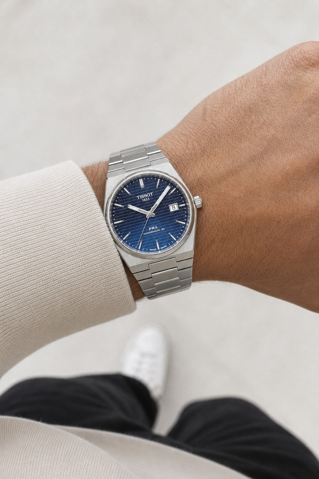 Tissot PRX 40mm T137.407.11.051.01 wrist shot