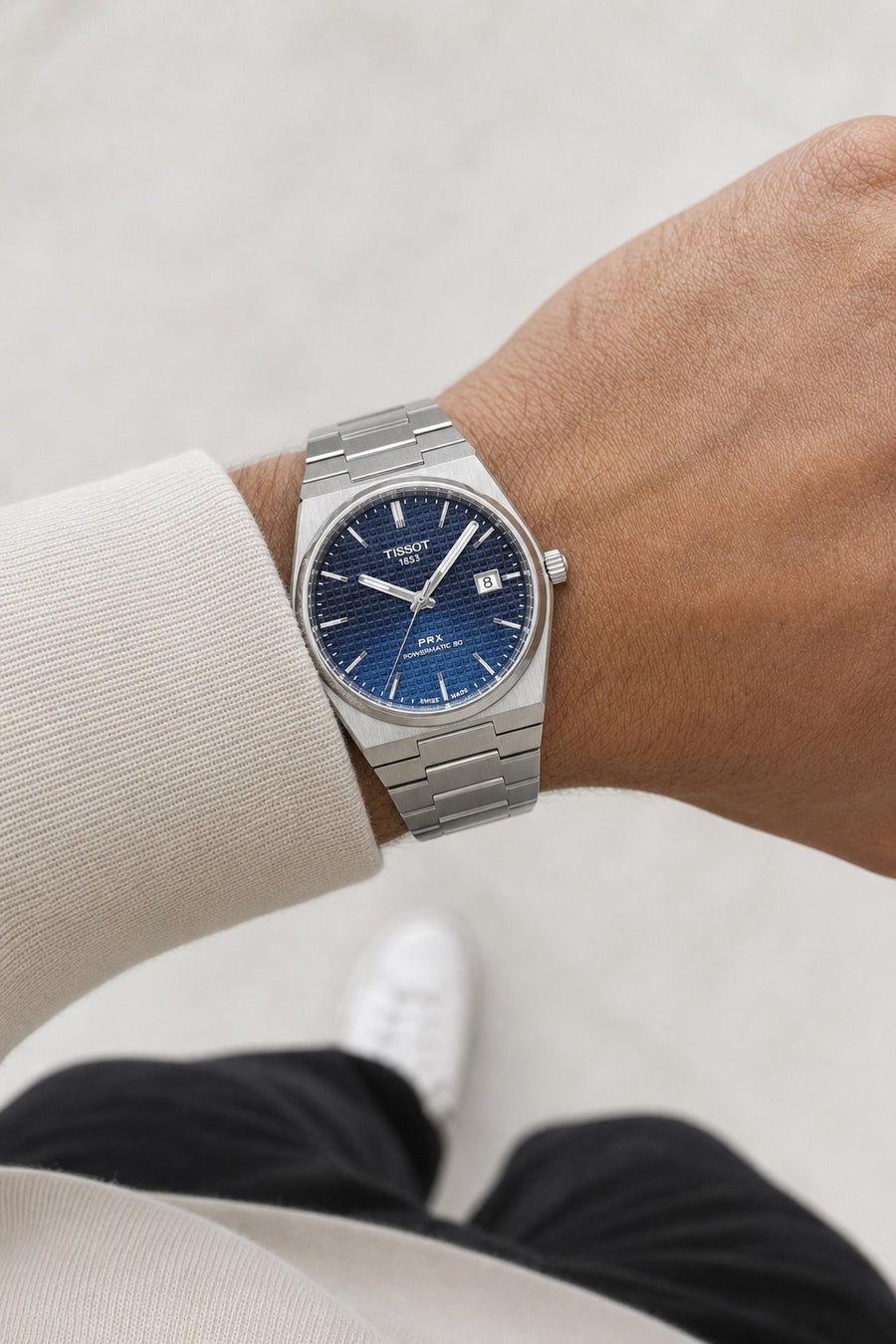 Tissot PRX 40mm T137.407.11.051.01 wrist shot
