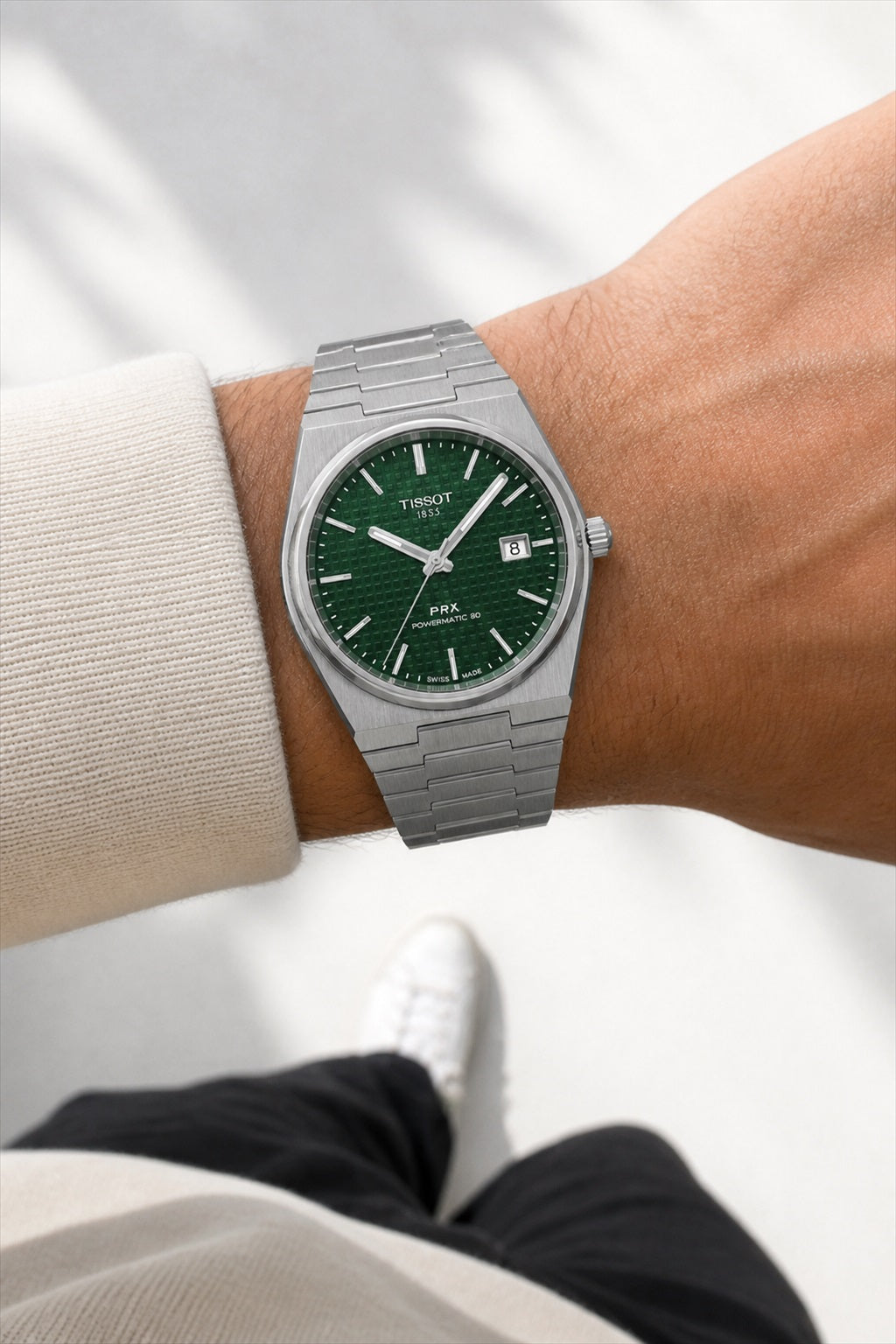Tissot PRX 40mm T137.407.11.091.00 wrist shot