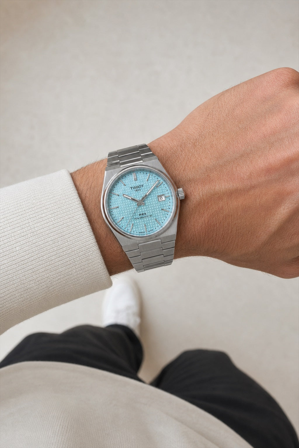 Tissot PRX 40mm T137.407.11.351.00 wrist shot