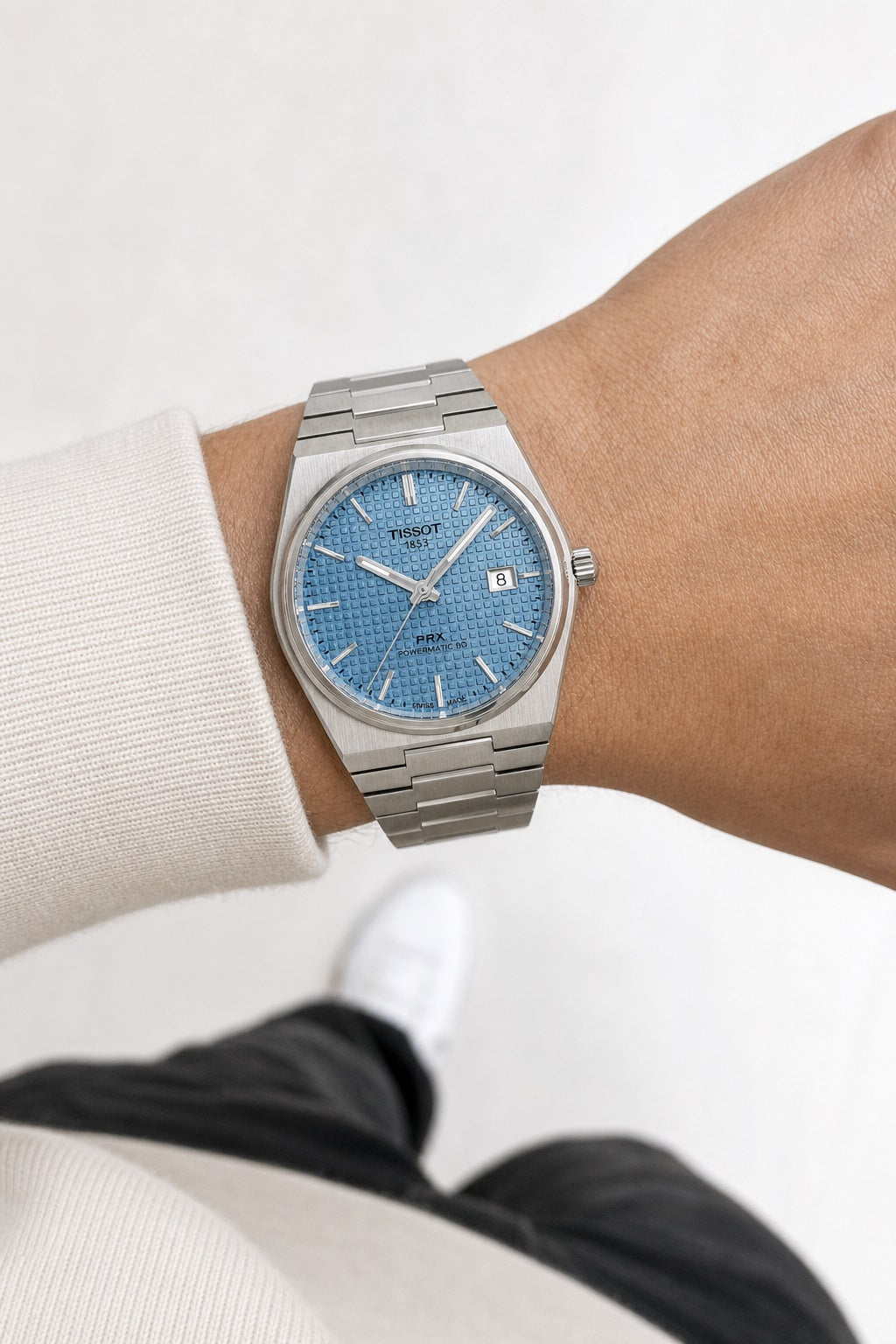 Tissot PRX 40mm T137.407.11.351.01 wrist shot