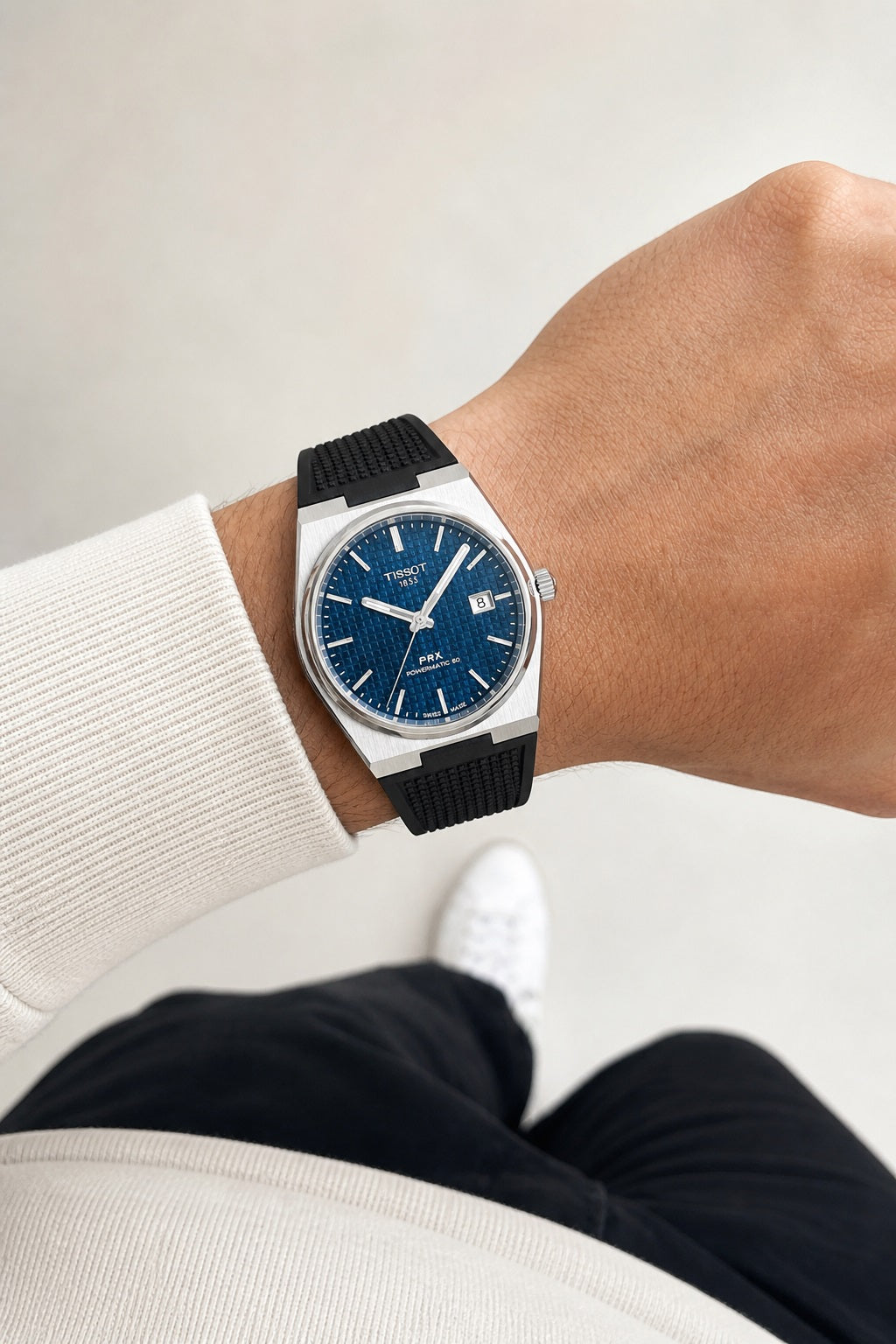 Tissot PRX 40mm T137.407.17.041.00 wrist shot
