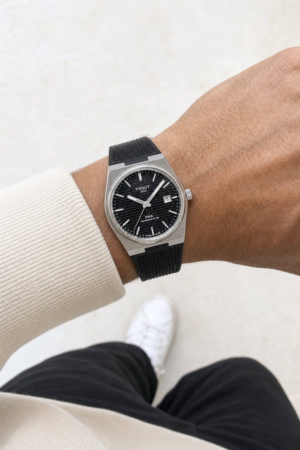 Tissot PRX 40mm T137.407.17.051.00 wrist shot