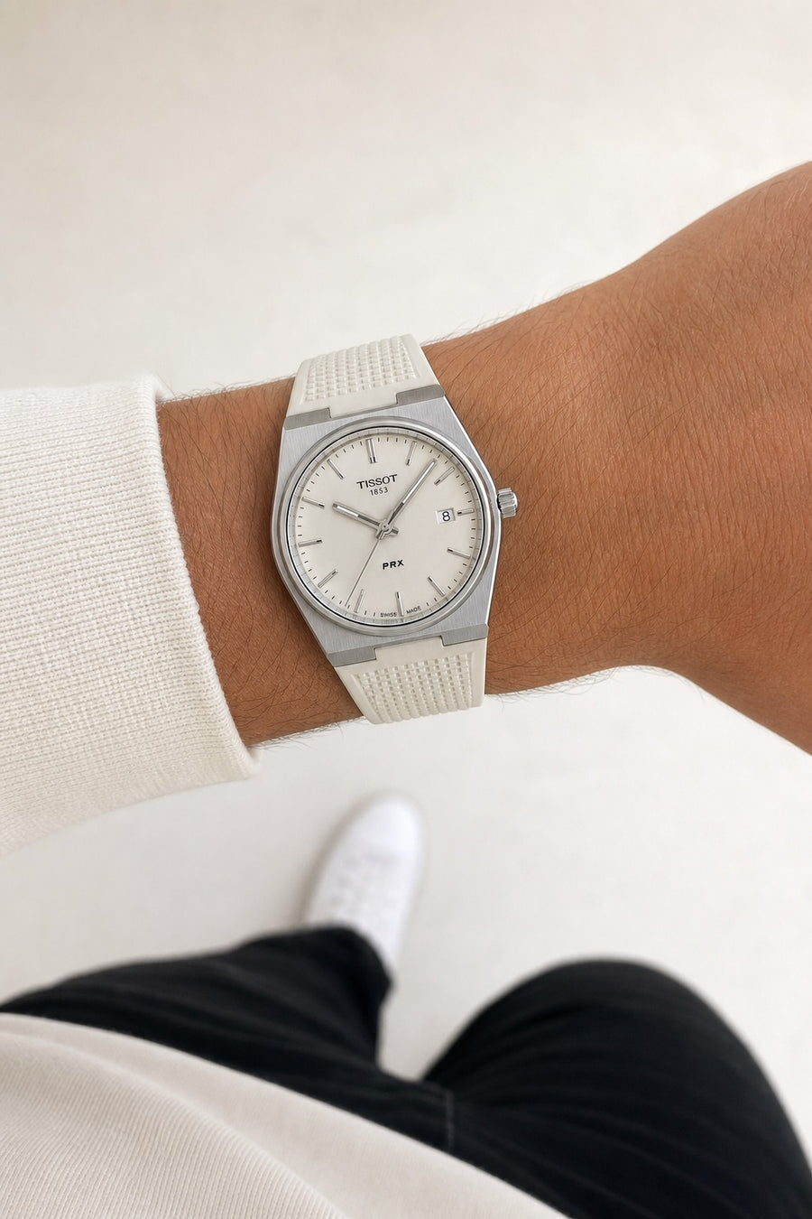 Tissot PRX 40mm T137.410.17.011.00 wrist shot