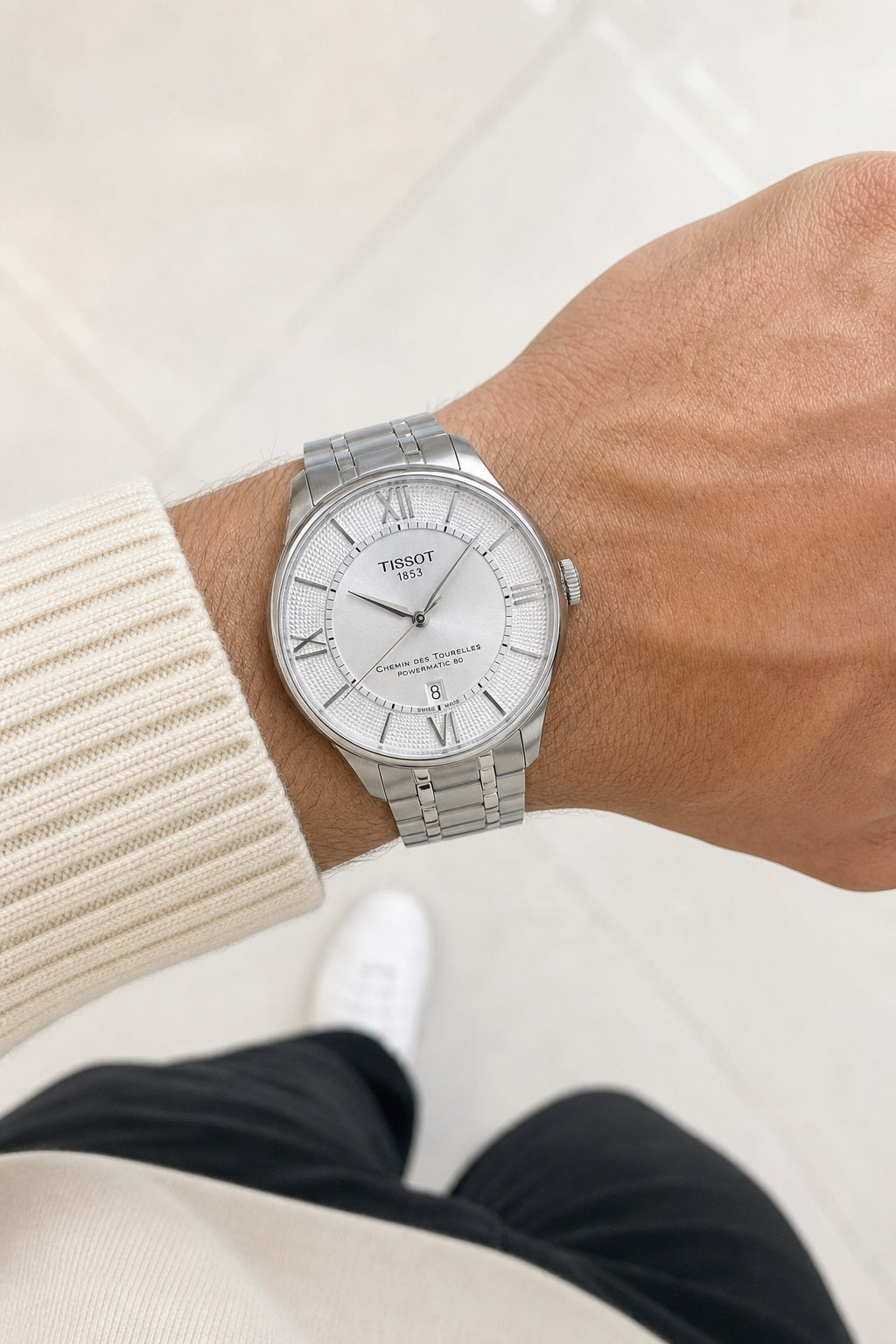 Tissot Chemin Des Tourelles 42mm T139.407.11.038.00 wrist shot
