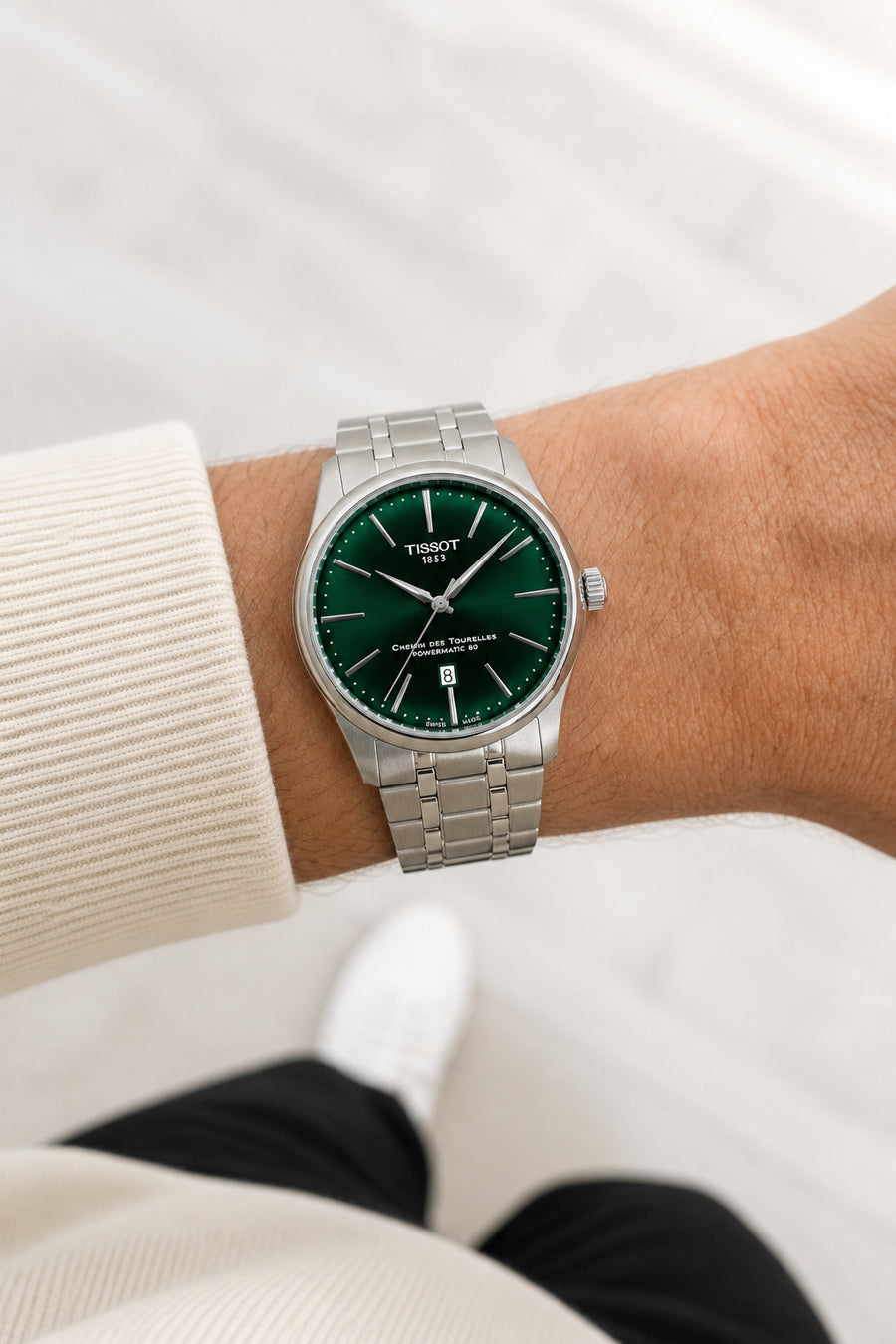 Tissot Chemin des Tourelles 42mm T139.407.11.091.00 wrist shot