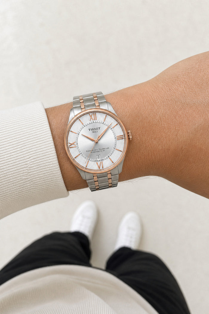 Tissot Chemin Des Tourelles 42mm T139.407.22.038.00 wrist shot