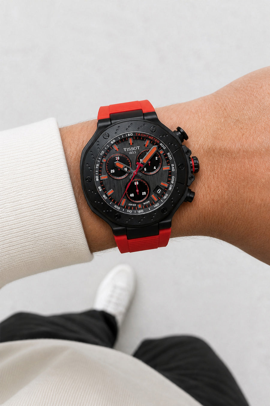Tissot T-Race 45mm T141.417.37.061.01 wrist shot