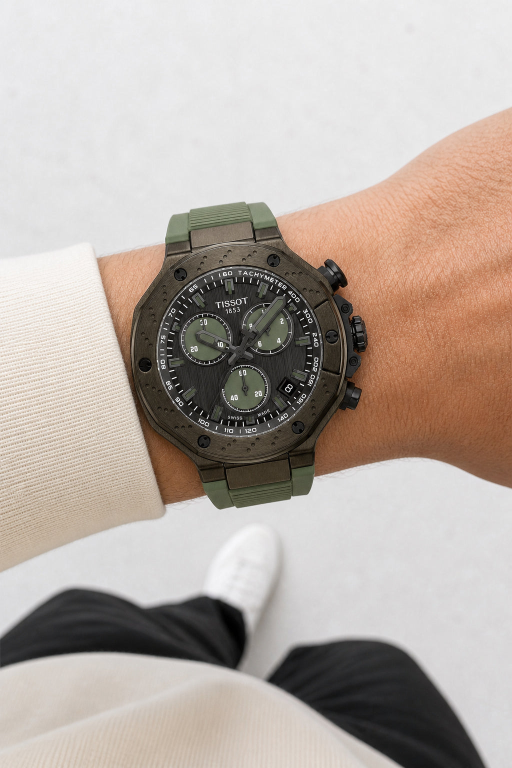 Tissot T-Race 45mm T141.417.37.061.02 wrist shot