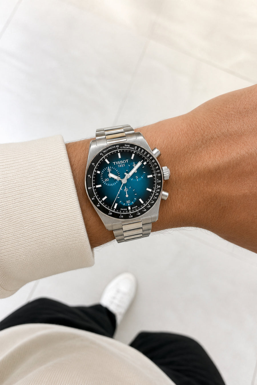 Tissot PR516 40mm T149.417.11.041.01 wrist shot